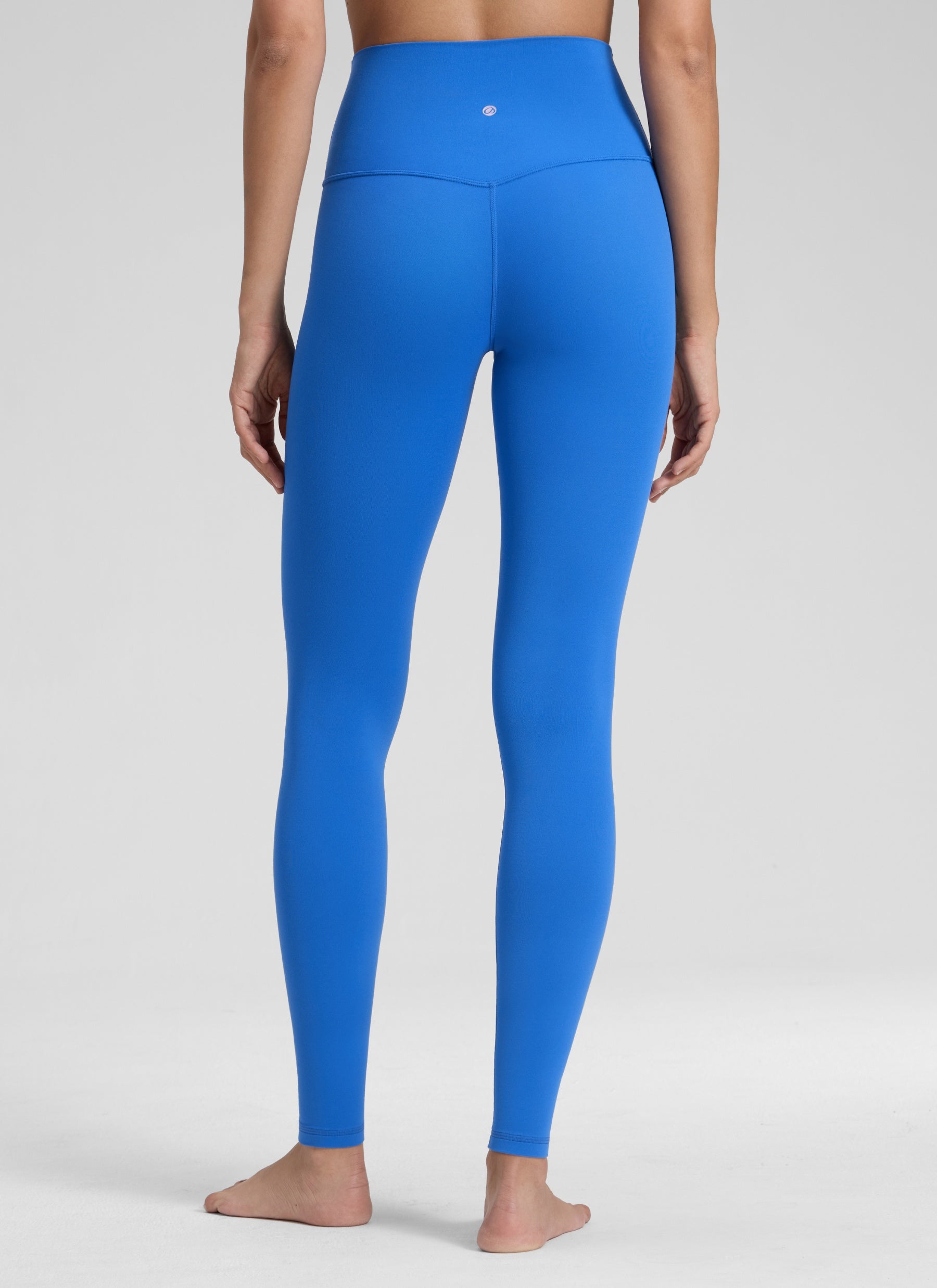 CRZ YOGA Damen Butterluxe Extra-Lang Sport Leggings - 78cm Funkelndes Blau