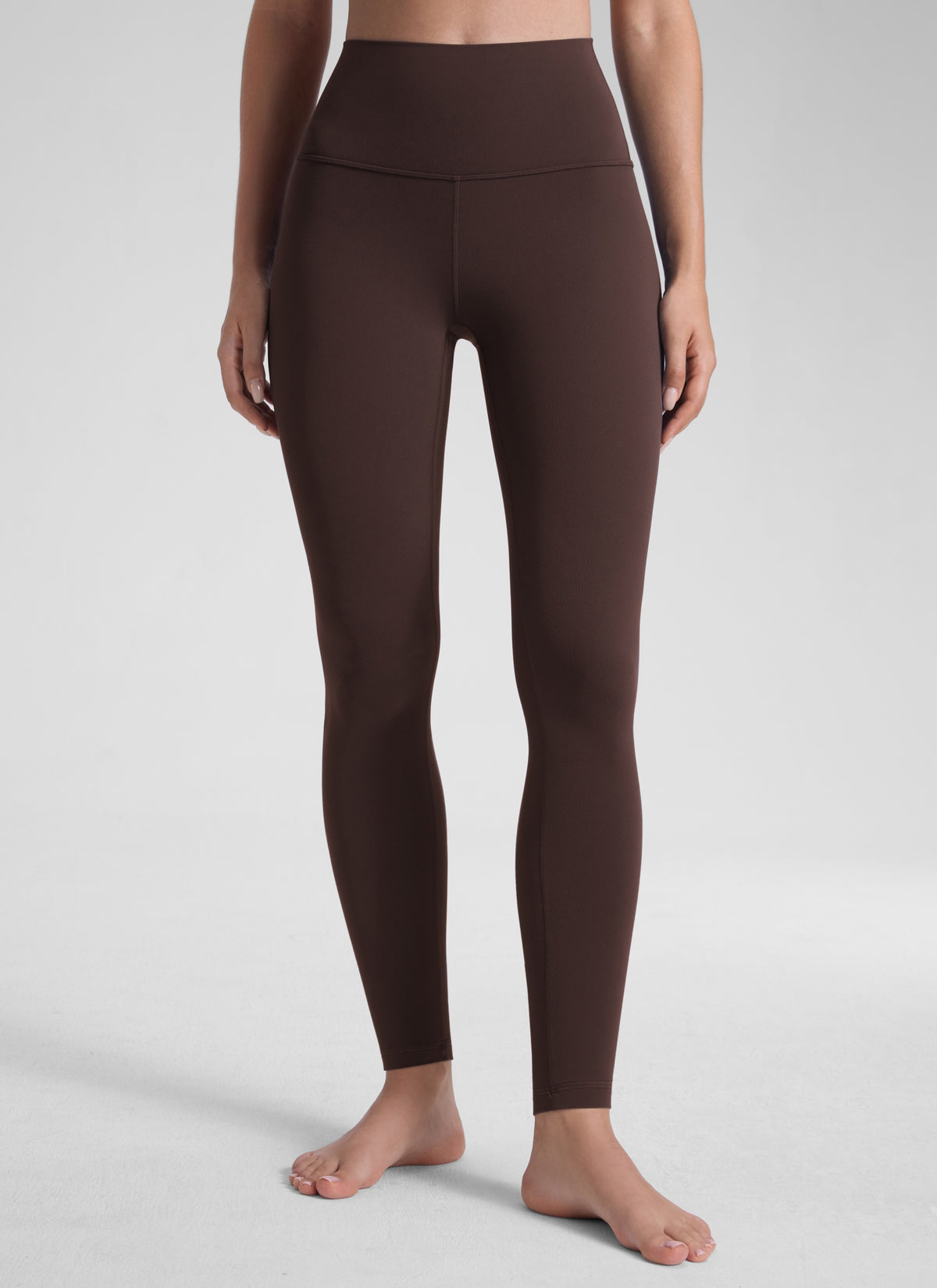 CRZ YOGA Damen Butterluxe Extra-Lang Sport Leggings - 78cm Heißes Fudge-Brown