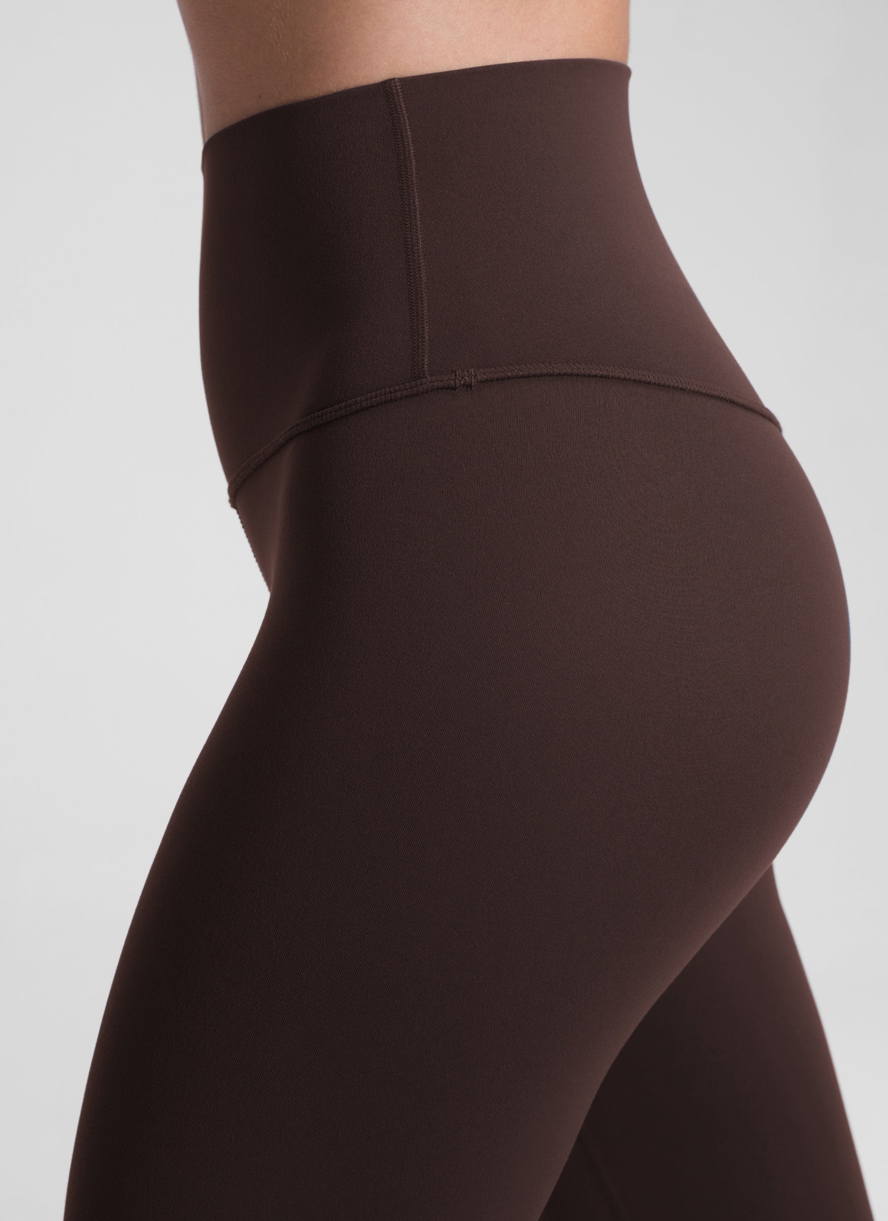 CRZ YOGA Damen Butterluxe Extra-Lang Sport Leggings - 78cm Heißes Fudge-Brown