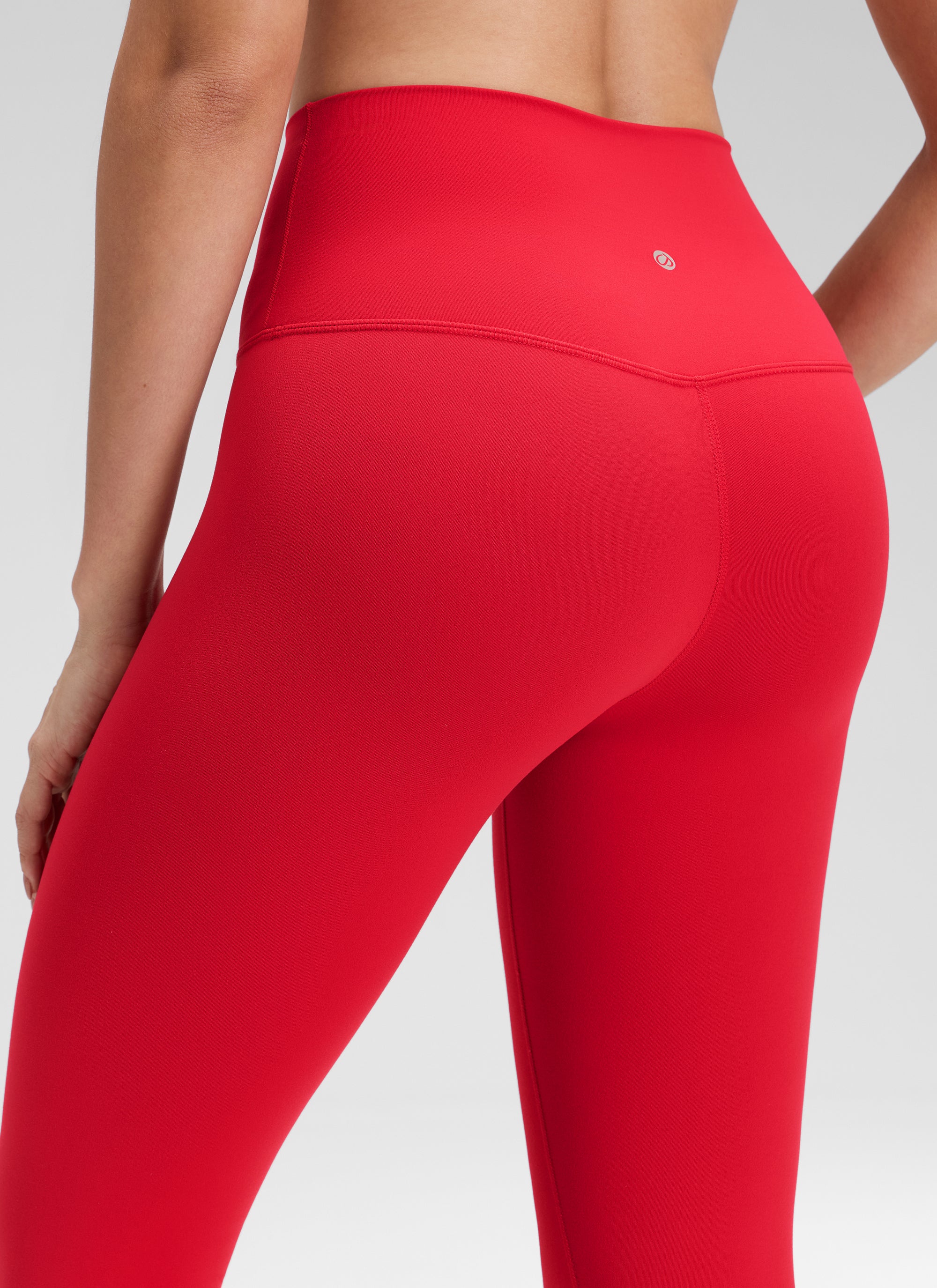 CRZ YOGA Damen Butterluxe Extra-Lang Sport Leggings - 78cm Aurora Rot