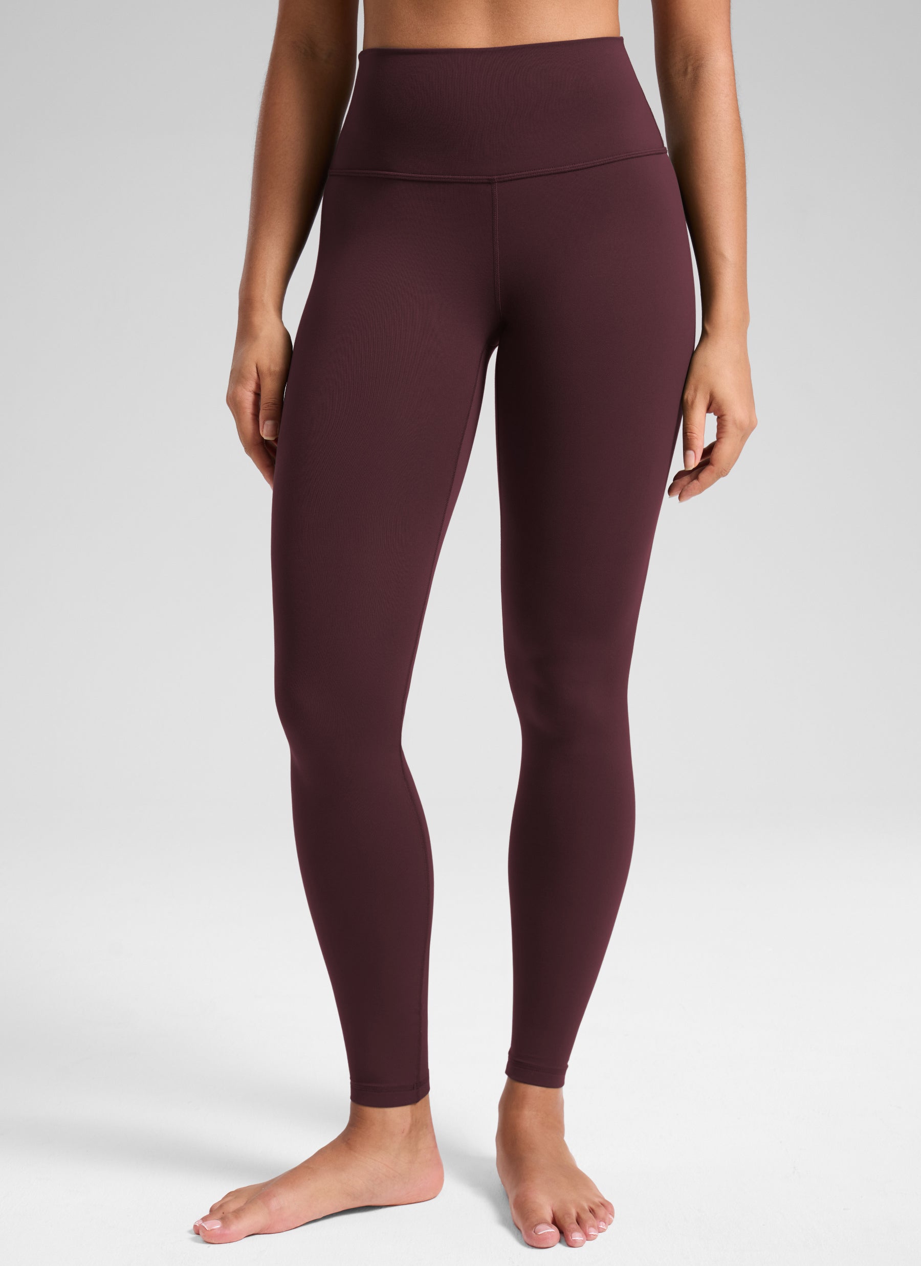 CRZ YOGA Damen Butterluxe Extra-Lang Sport Leggings - 78cm Reife Pflaume @model_info:F
