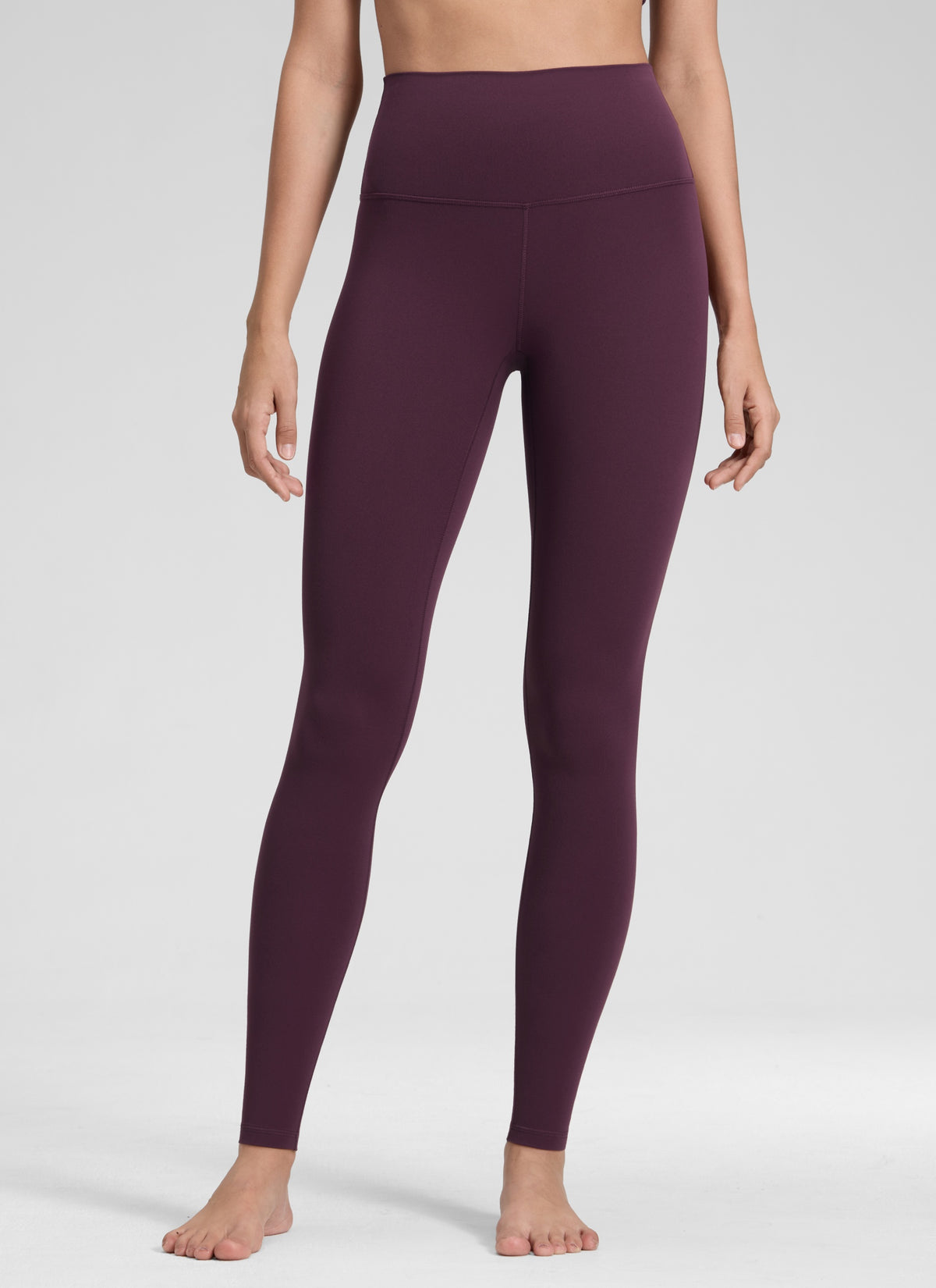 CRZ YOGA Damen Butterluxe Extra-Lang Sport Leggings - 78cm Dunkellila