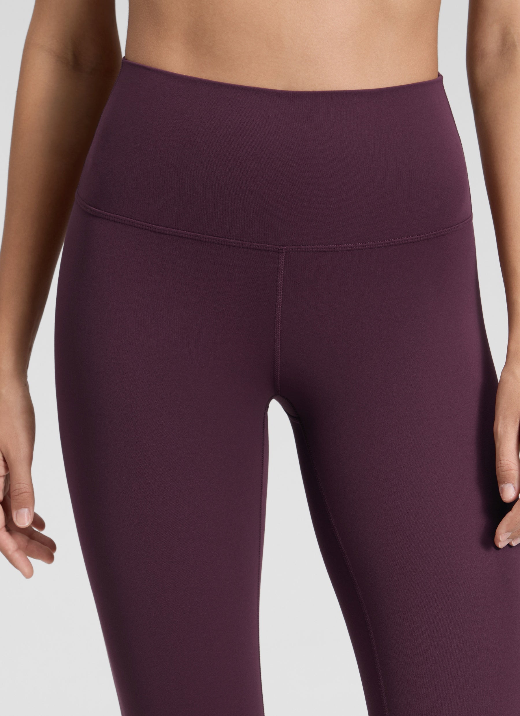 CRZ YOGA Damen Butterluxe Extra-Lang Sport Leggings - 78cm Dunkellila