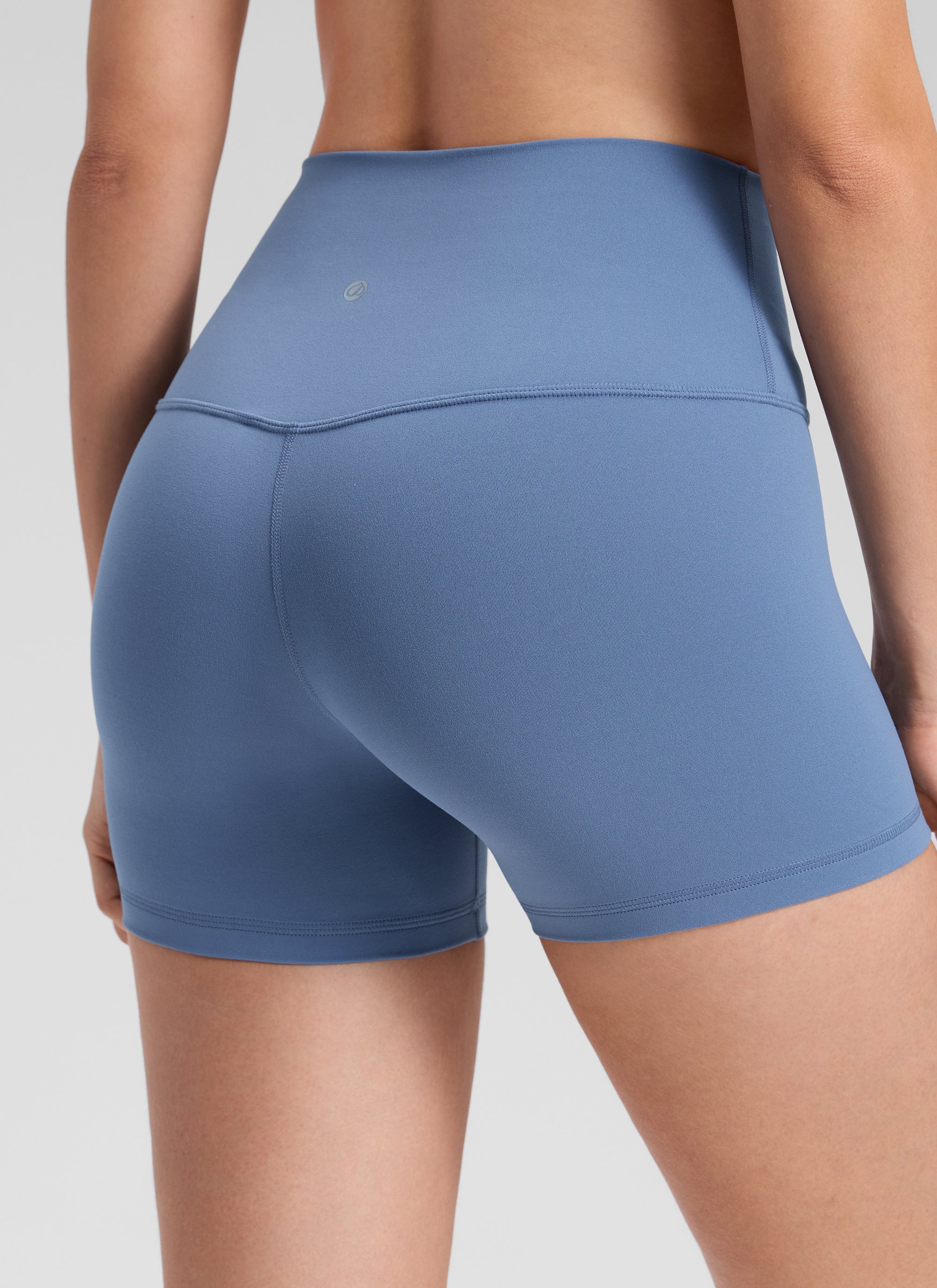 CRZ YOGA Damen Butterluxe Radlerhose Shorts-10CM Oase Blau