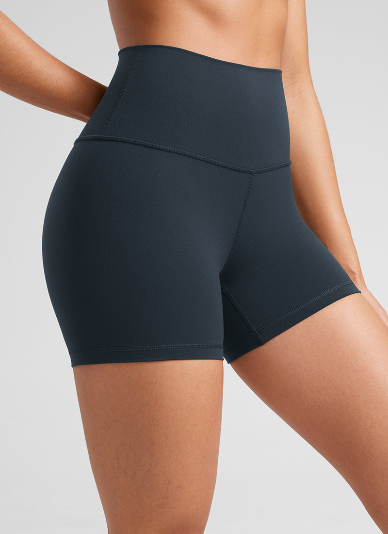 CRZ YOGA Damen Butterluxe Radlerhose Shorts-10CM Echte Marine