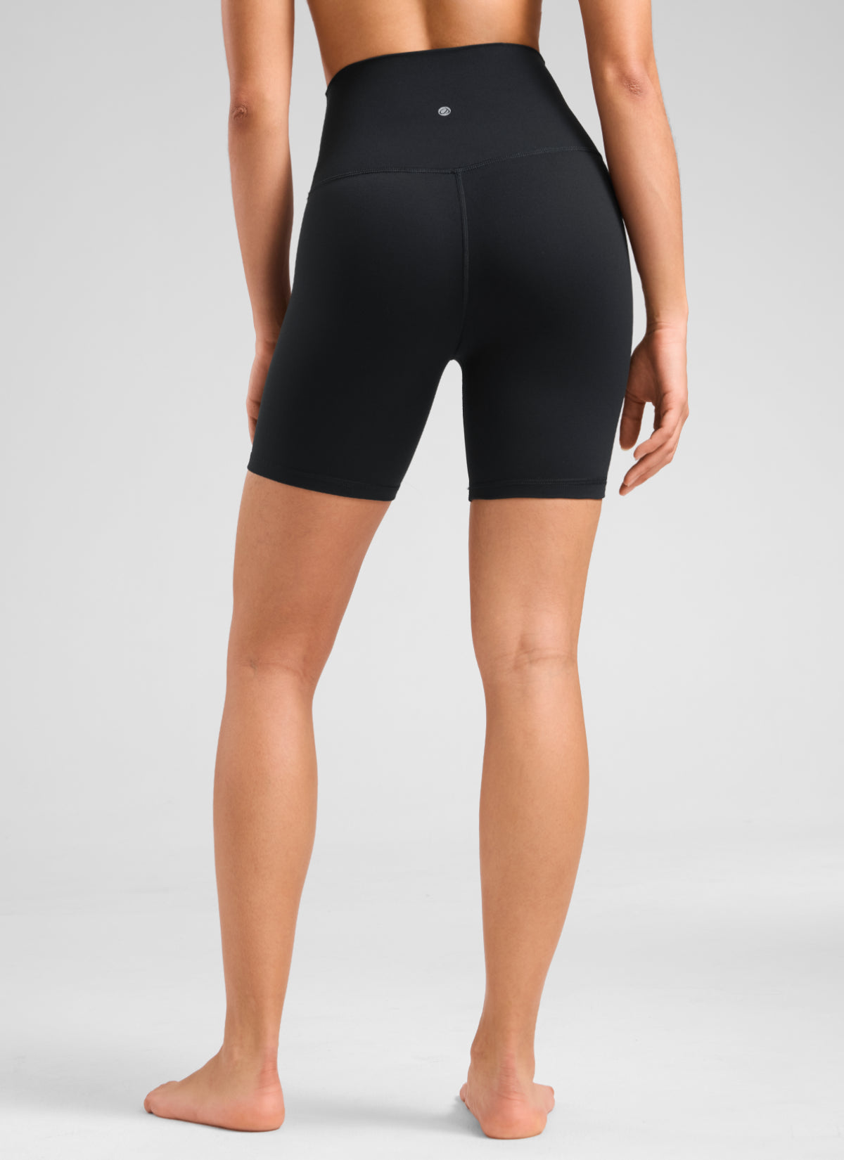 CRZ YOGA Damen Butterluxe Radlerhose Shorts-15CM Schwarz