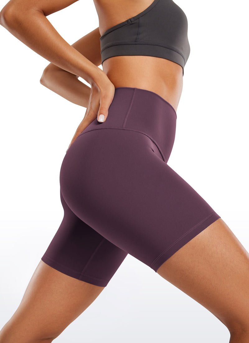 CRZ YOGA Damen Butterluxe Radlerhose Shorts-15CM Traubendistel Violett