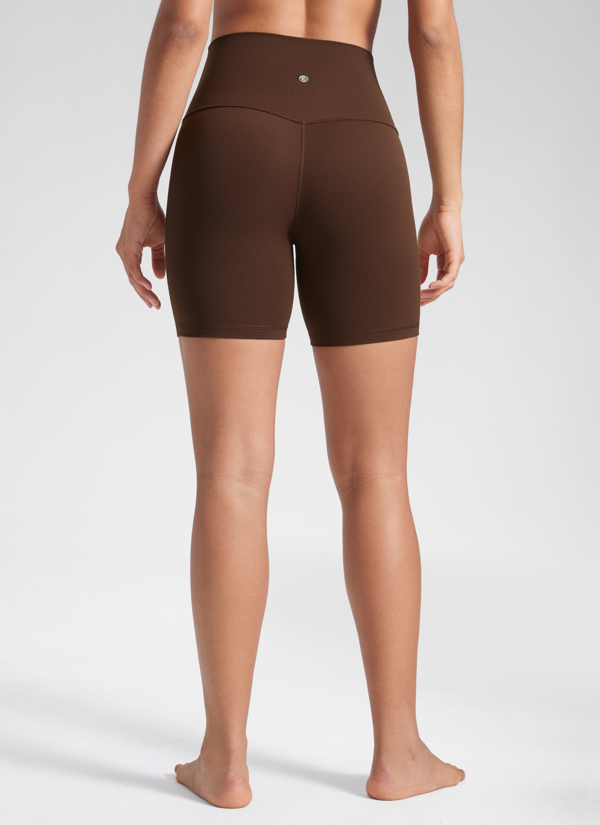 CRZ YOGA Damen Butterluxe Radlerhose Shorts-15CM Lava Braun