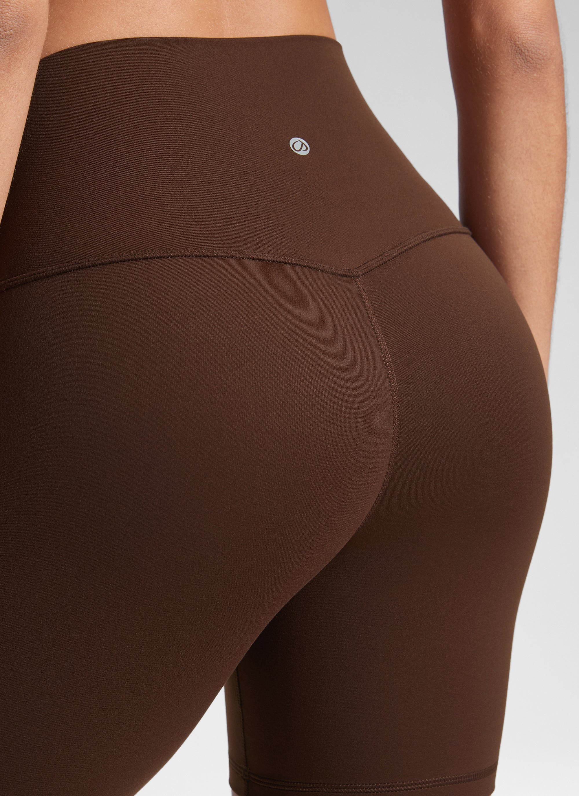 CRZ YOGA Damen Butterluxe Radlerhose Shorts-15CM Lava Braun