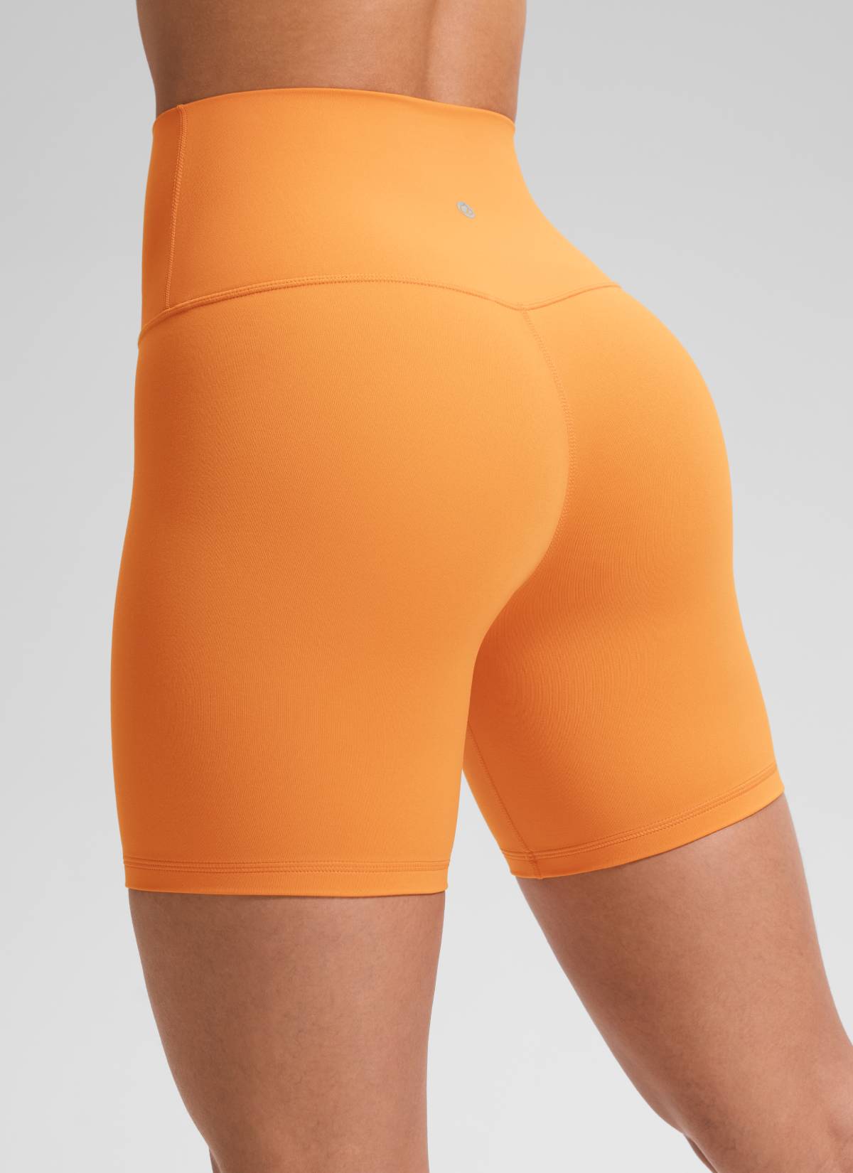 CRZ YOGA Damen Butterluxe Radlerhose Shorts-15CM Tiger Orange @model_info:Fiona