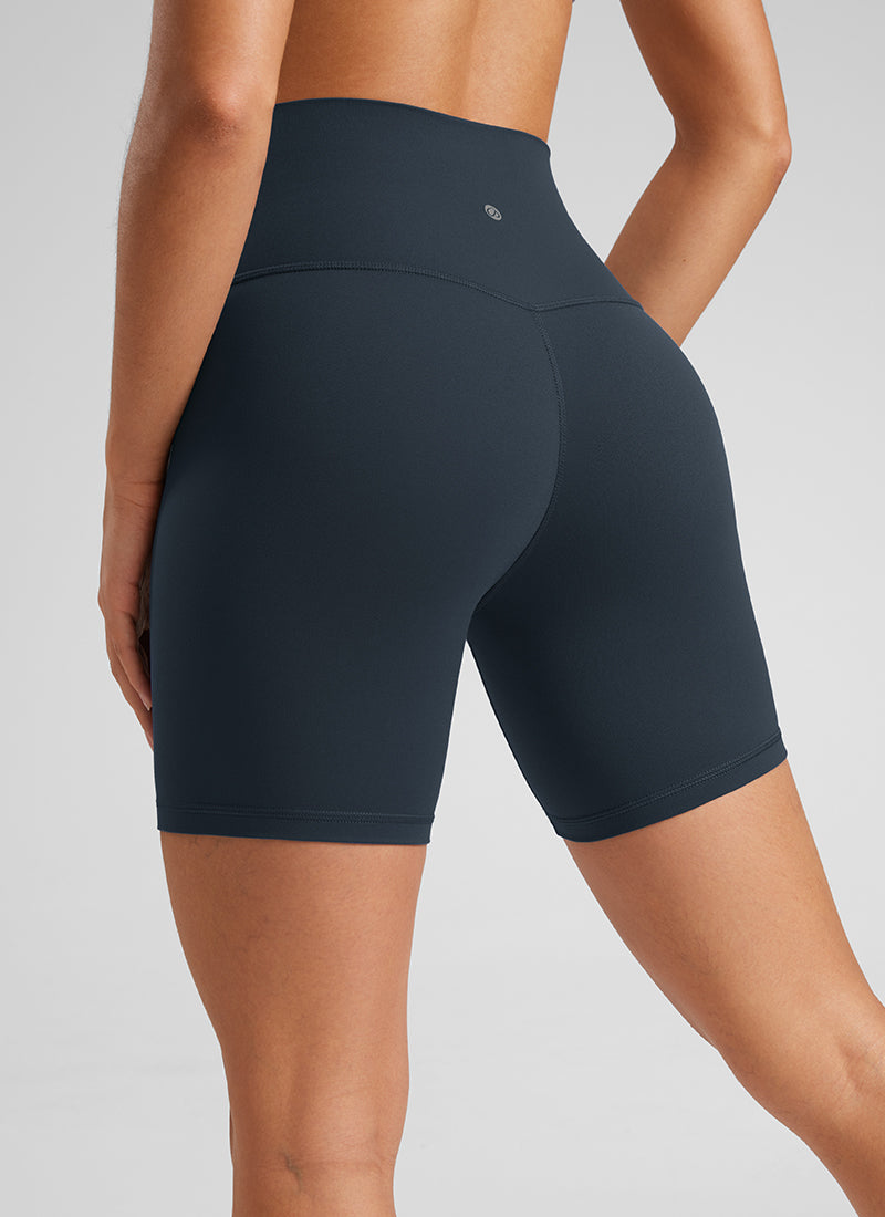 CRZ YOGA Damen Butterluxe Radlerhose Shorts-15CM Echte Marine