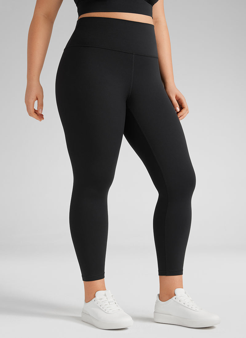 CRZ YOGA Butterluxe Damen Übergröße Leggings - 64cm Große Größen Schwarz