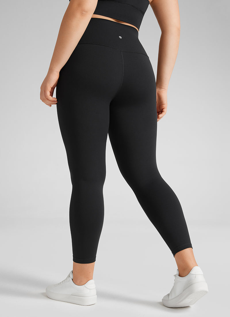 CRZ YOGA Butterluxe Damen Übergröße Leggings - 64cm Große Größen Schwarz