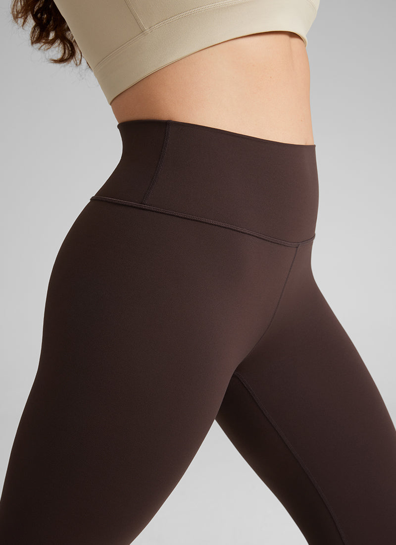 CRZ YOGA Butterluxe Damen Übergröße Leggings - 64cm Große Größen Heißes Fudge-Brown