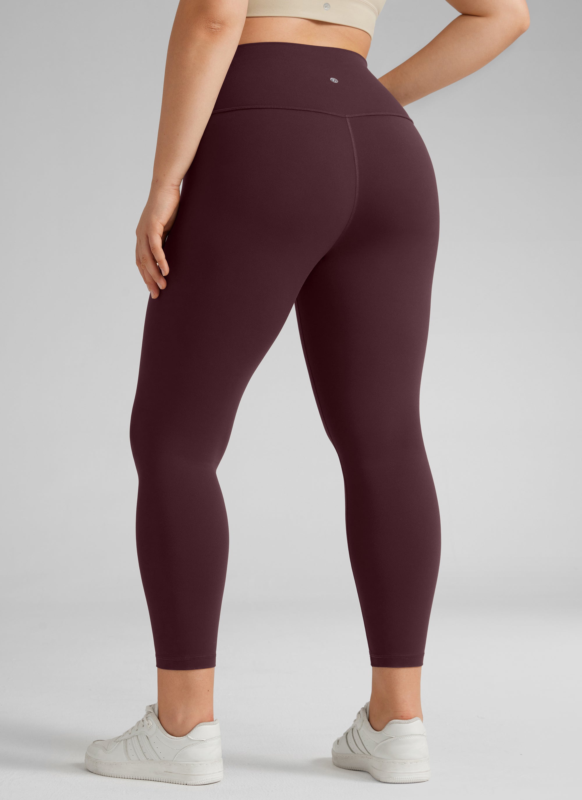 CRZ YOGA Butterluxe Damen Übergröße Leggings - 64cm Große Größen Reife Pflaume