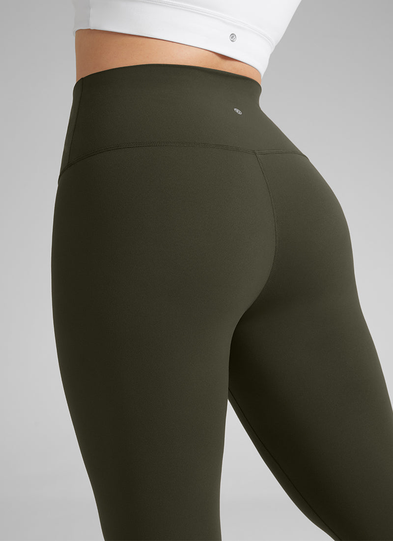 CRZ YOGA Butterluxe Damen Übergröße Leggings - 64cm Große Größen Olivgrün