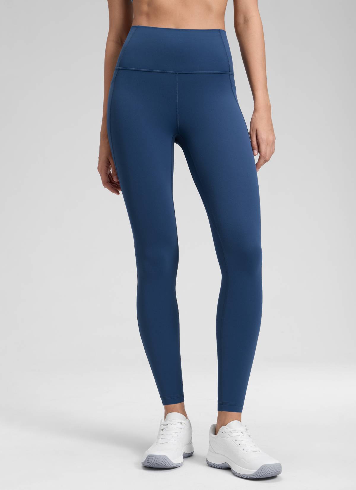 CRZ YOGA Damen Butterluxe High Waist Sport Leggings mit Taschen - 71cm FRANZÖSISCHE MARINE