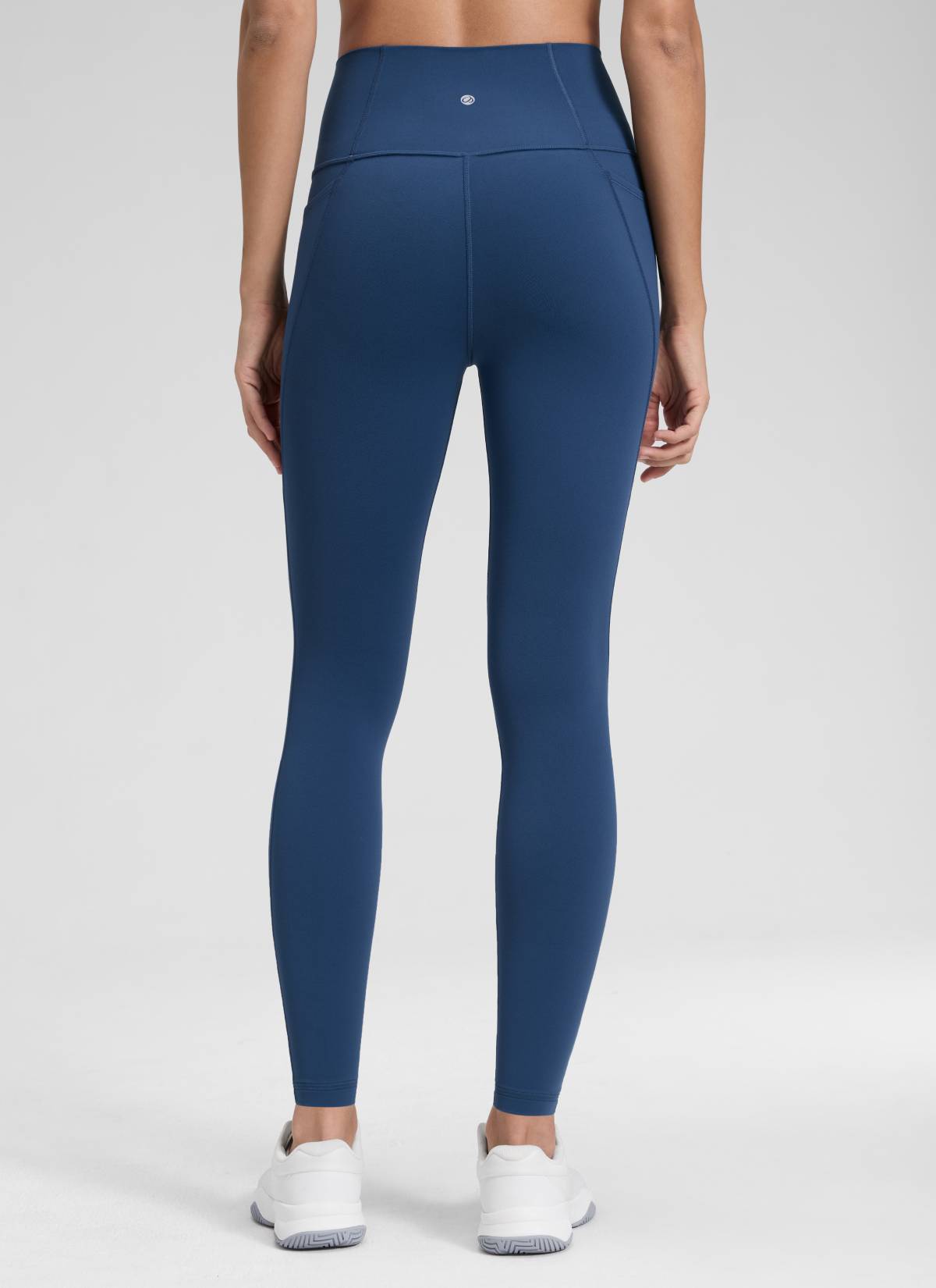 CRZ YOGA Damen Butterluxe High Waist Sport Leggings mit Taschen - 71cm FRANZÖSISCHE MARINE