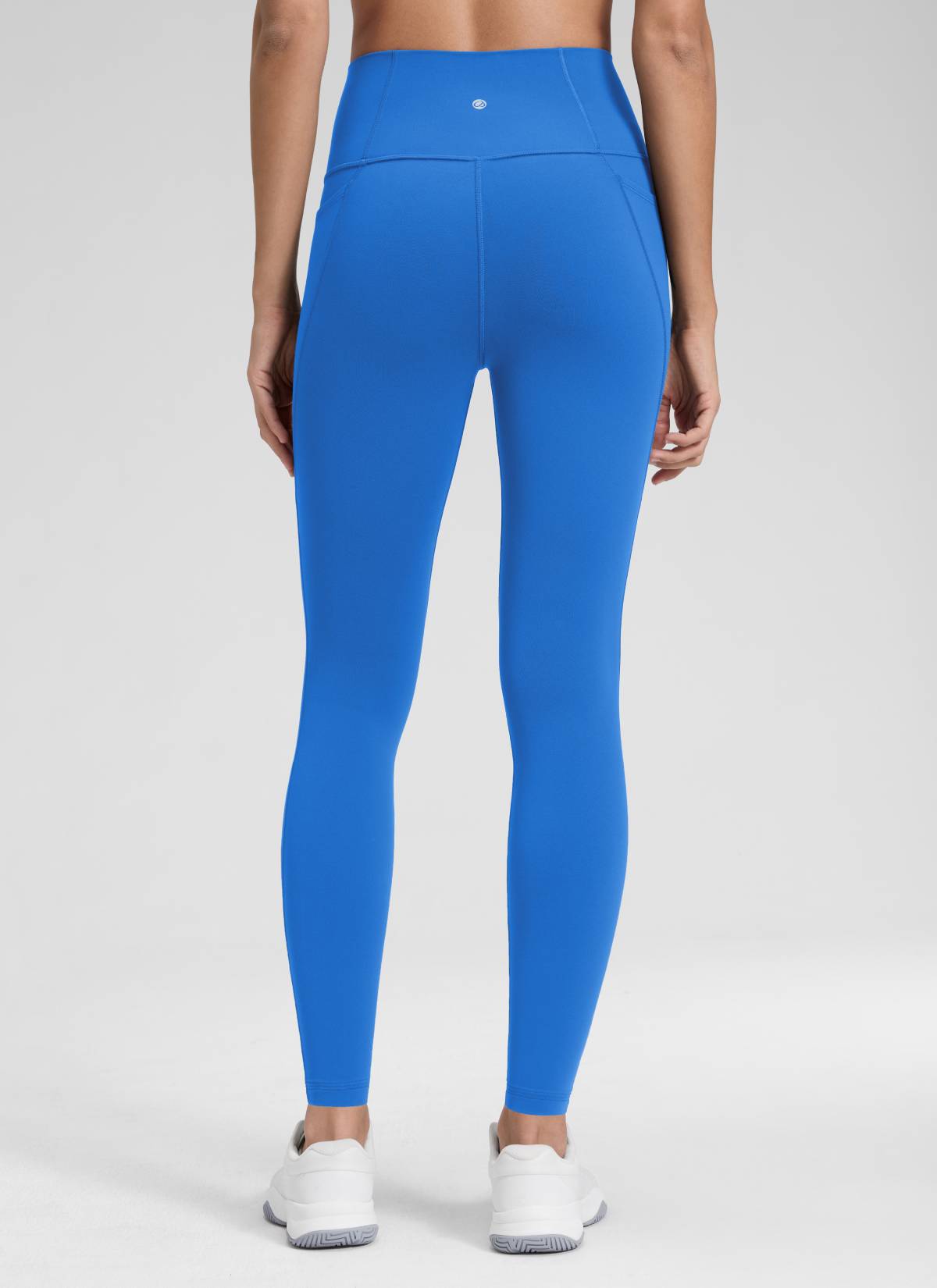 CRZ YOGA Damen Butterluxe High Waist Sport Leggings mit Taschen - 71cm Funkelndes Blau