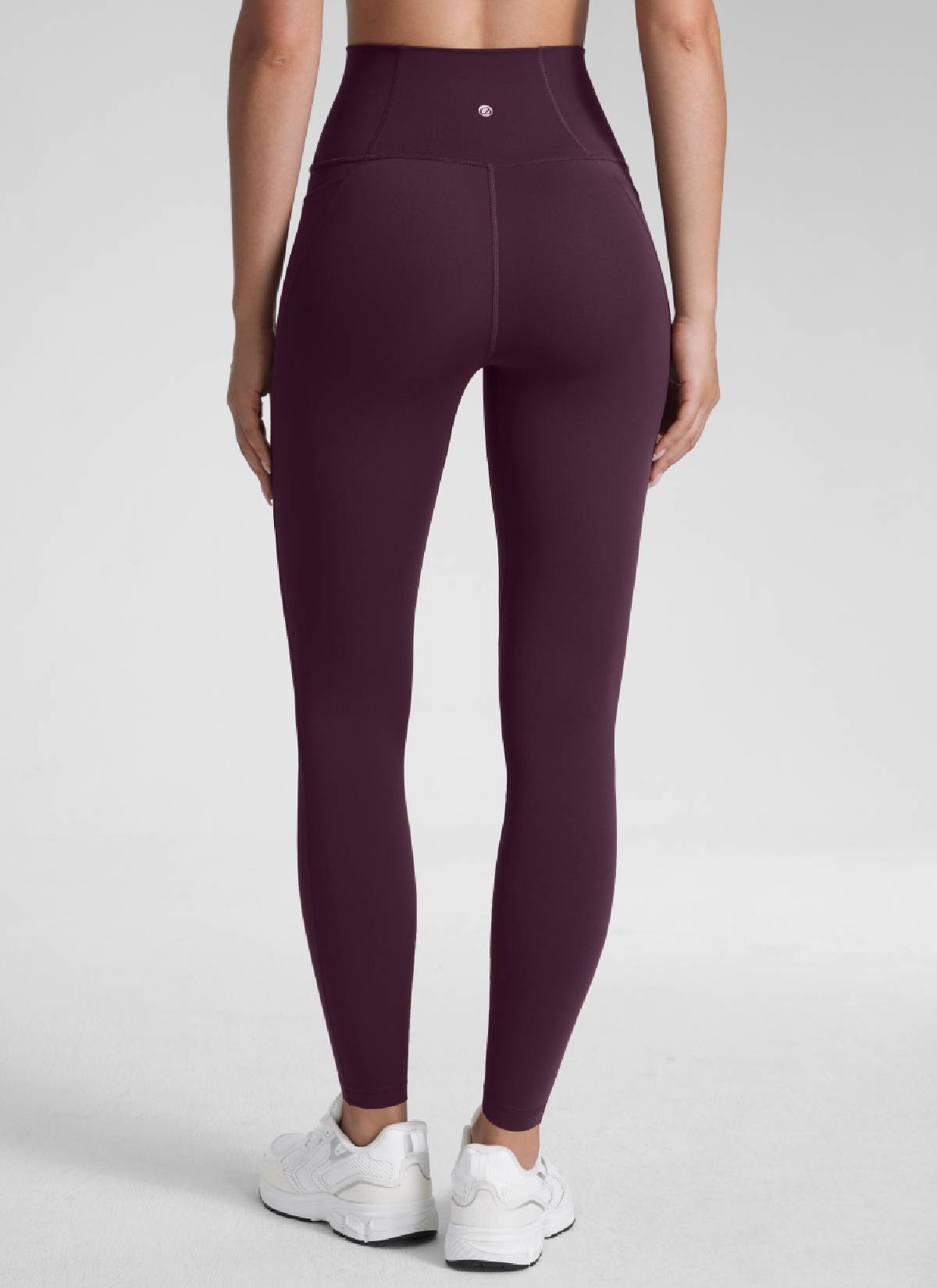 CRZ YOGA Damen Butterluxe High Waist Sport Leggings mit Taschen - 71cm Dunkellila