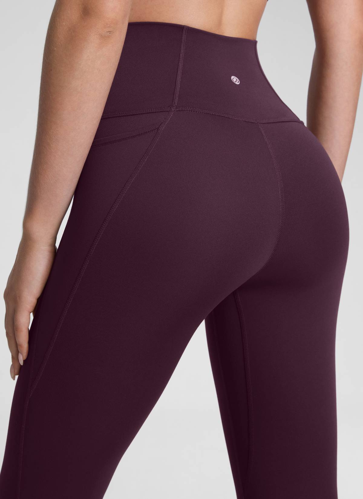 CRZ YOGA Damen Butterluxe High Waist Sport Leggings mit Taschen - 71cm Dunkellila