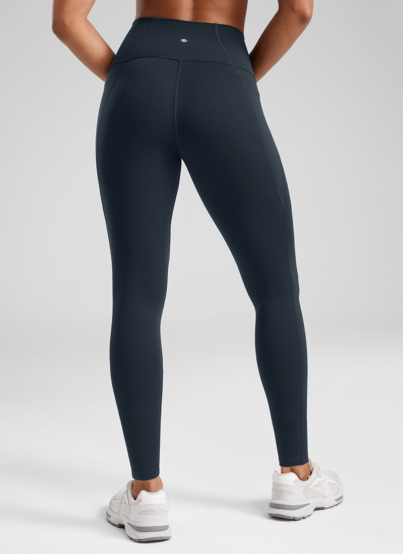 CRZ YOGA Damen Butterluxe High Waist Sport Leggings mit Taschen - 71cm Echte Marine
