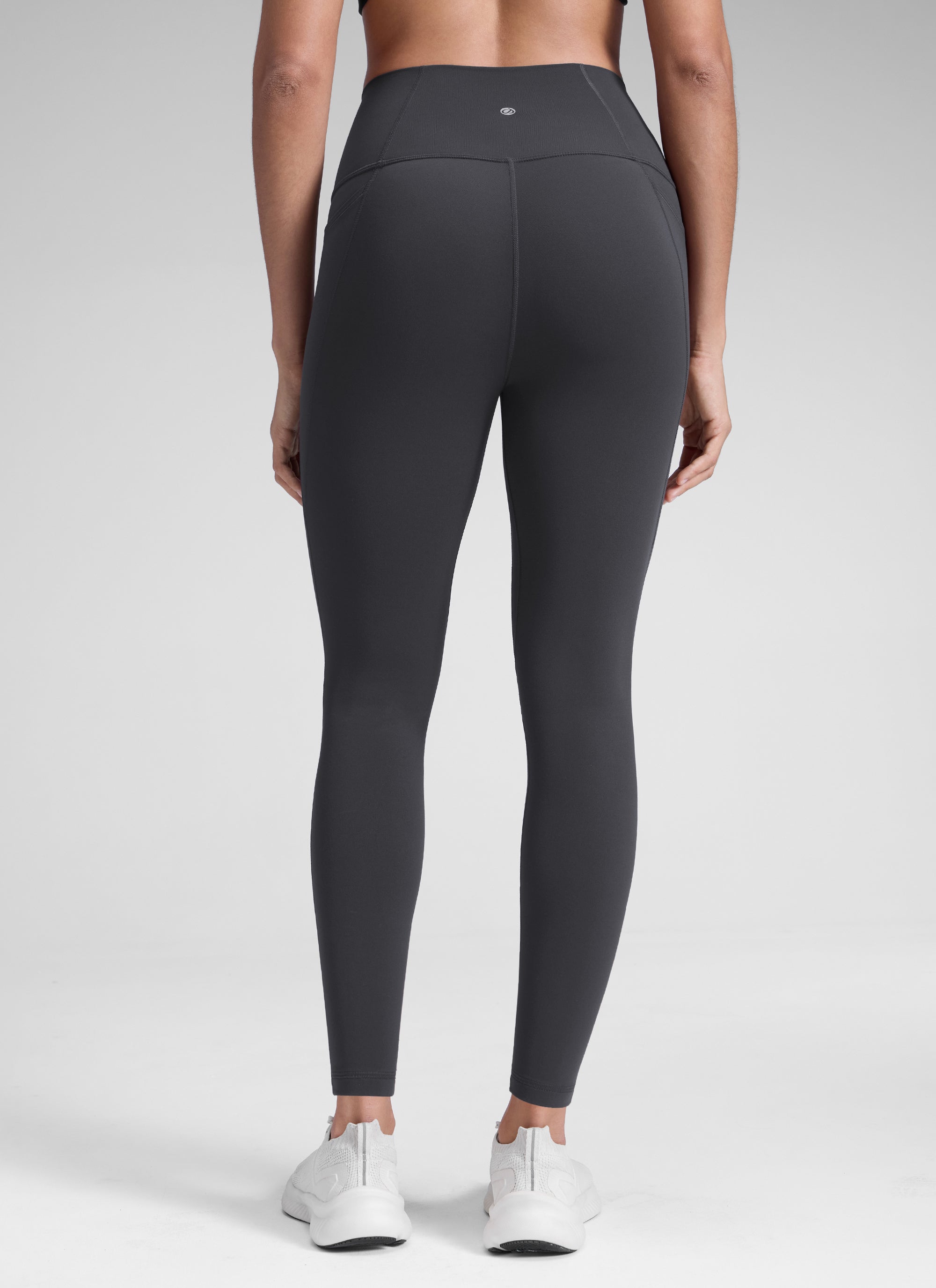 CRZ YOGA Damen Butterluxe High Waist Sport Leggings mit Taschen - 71cm Mysteriöses Grau