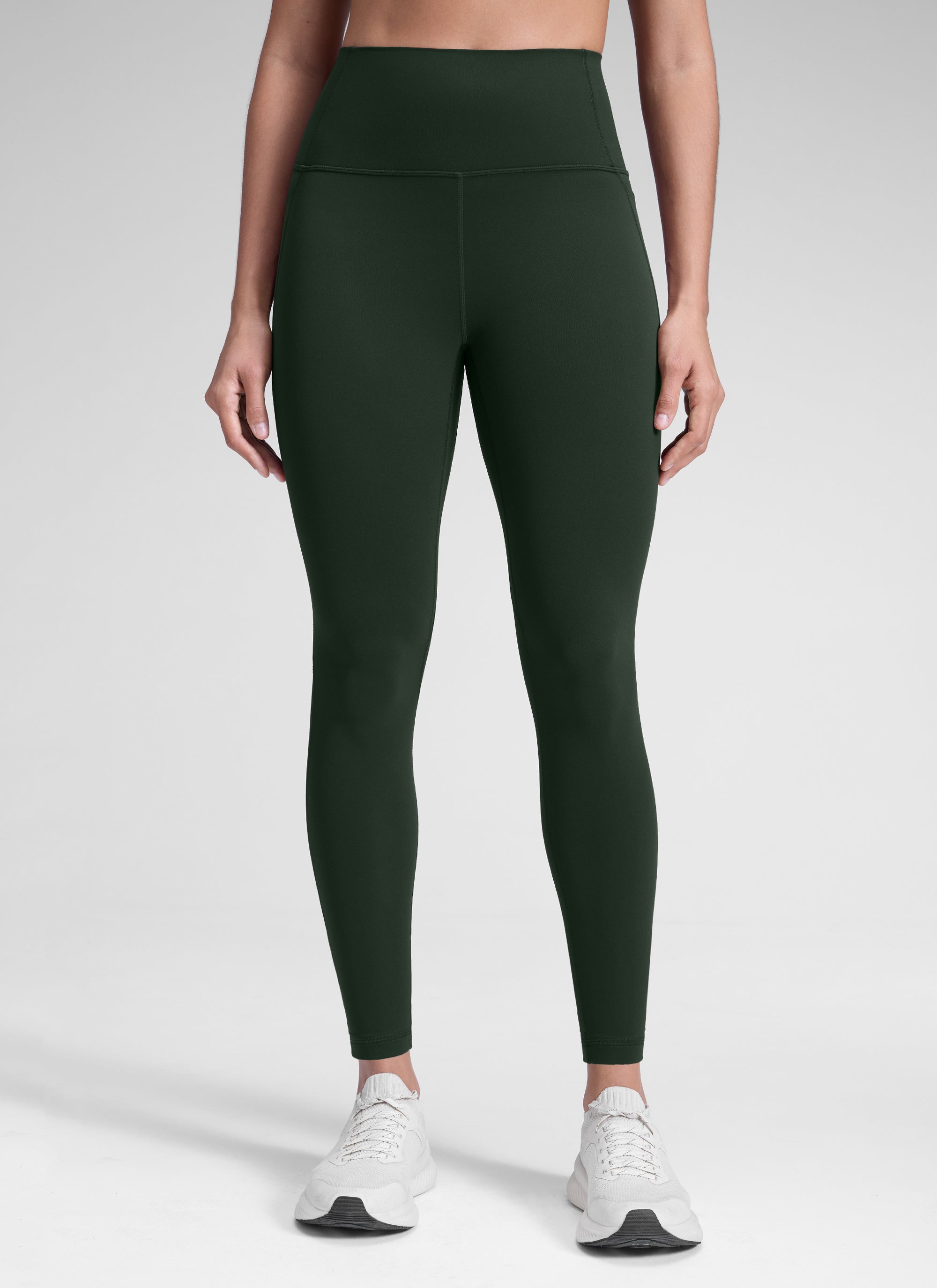 CRZ YOGA Damen Butterluxe High Waist Sport Leggings mit Taschen - 71cm Legende Grün