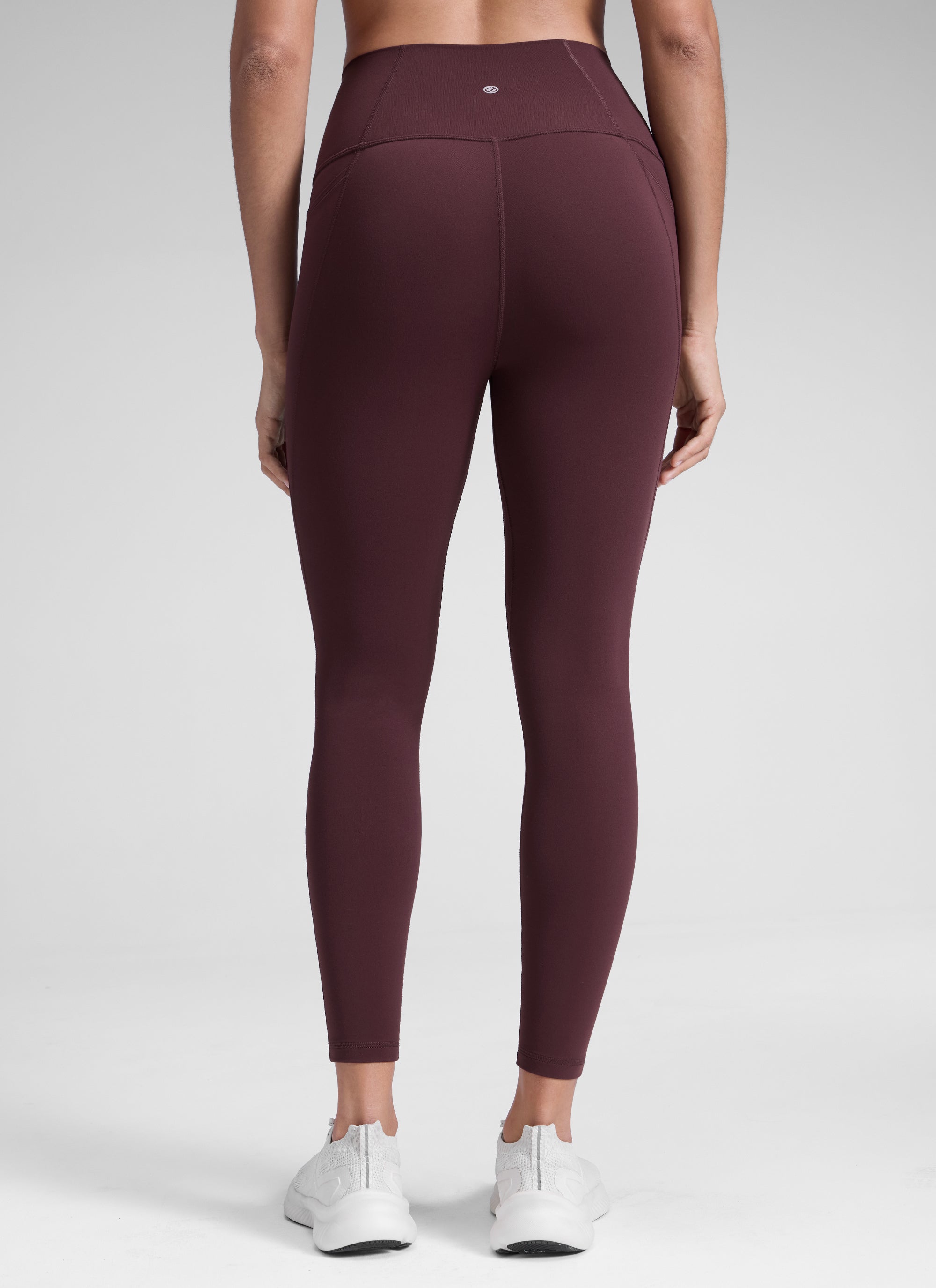 CRZ YOGA Damen Butterluxe High Waist Sport Leggings mit Taschen - 71cm Reife Pflaume