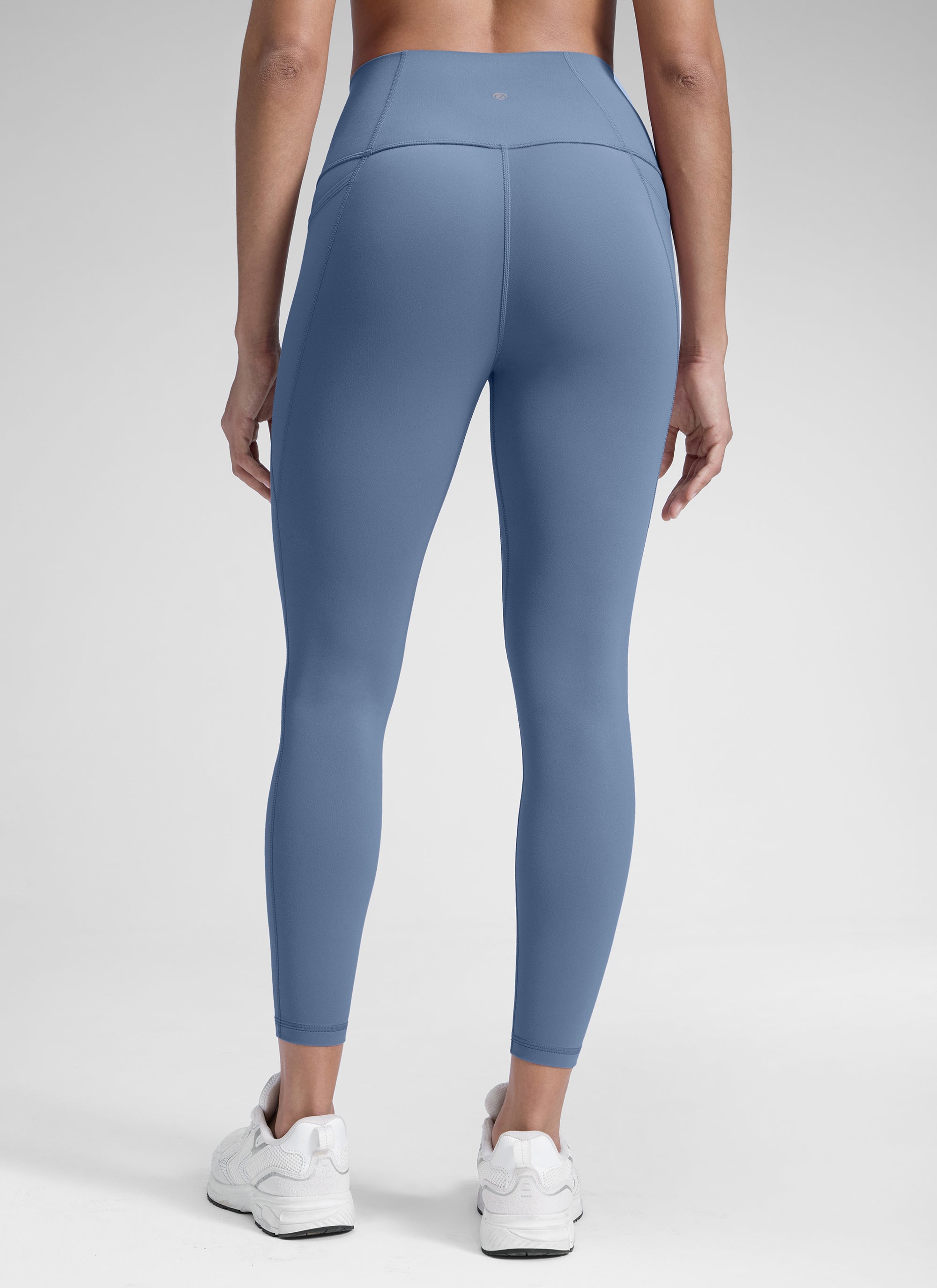 CRZ YOGA Damen Butterluxe High Waist Sport Leggings mit Taschen - 71cm Gewaschener Denim