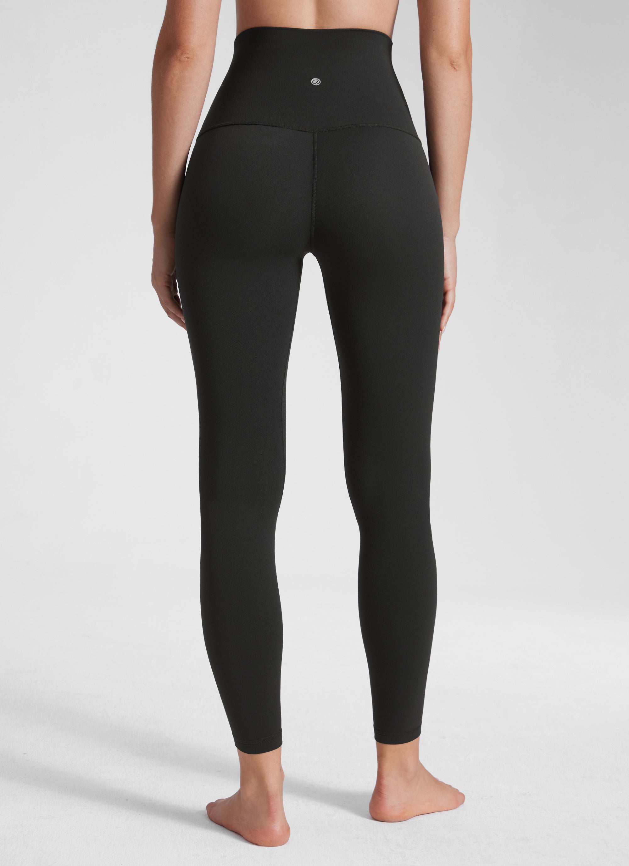 CRZ YOGA Damen Butterluxe Yoga Leggings Super High Waist - 64cm Schwarz