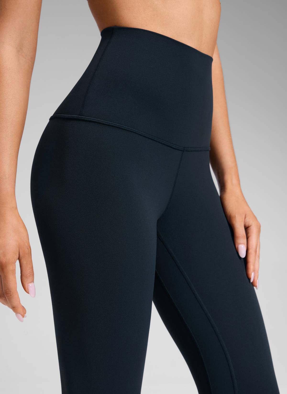 CRZ YOGA Damen Butterluxe Yoga Leggings Super High Waist - 64cm Echte Marine