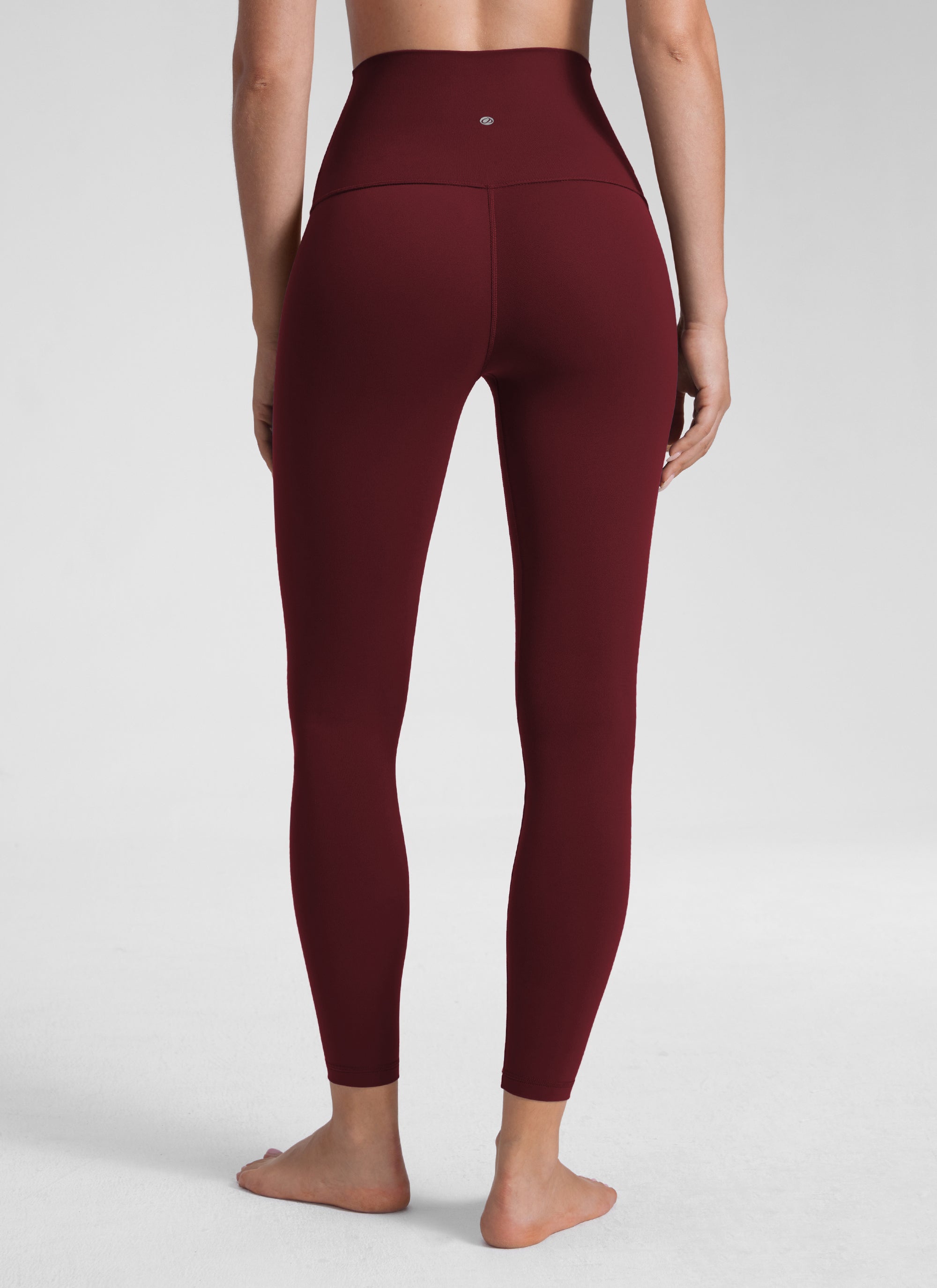 CRZ YOGA Damen Butterluxe Yoga Leggings Super High Waist - 64cm Roter Merlot
