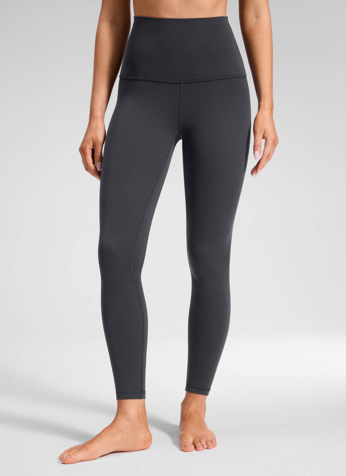 CRZ YOGA Damen Butterluxe Yoga Leggings Super High Waist - 64cm Mysteriöses Grau