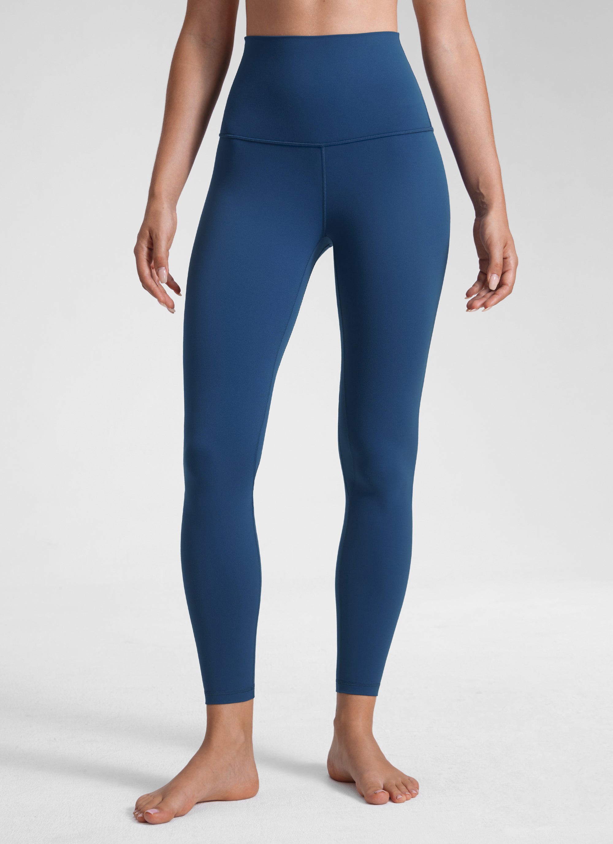 CRZ YOGA Damen Butterluxe Yoga Leggings Super High Waist - 64cm FRANZÖSISCHE MARINE