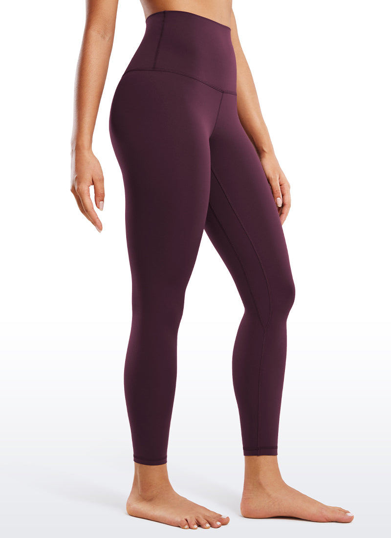 CRZ YOGA Damen Butterluxe Yoga Leggings Super High Waist - 64cm Dunkellila