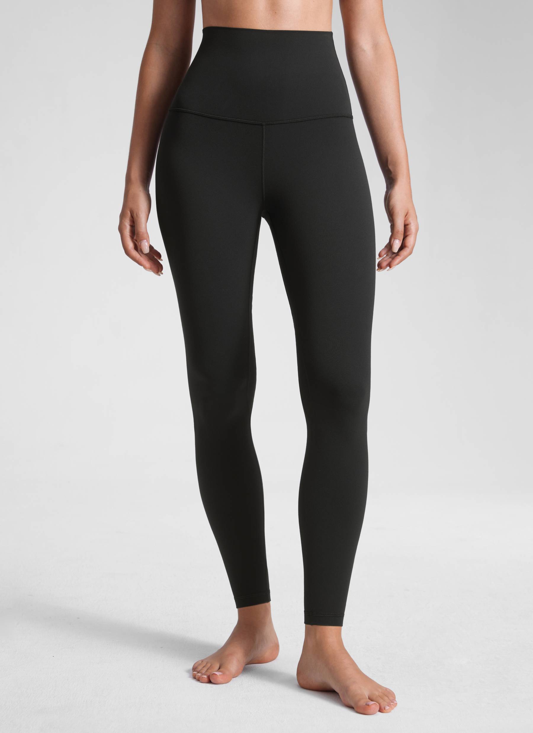 CRZ YOGA Damen Butterluxe Yoga Leggings Super High Waist - 71cm Schwarz