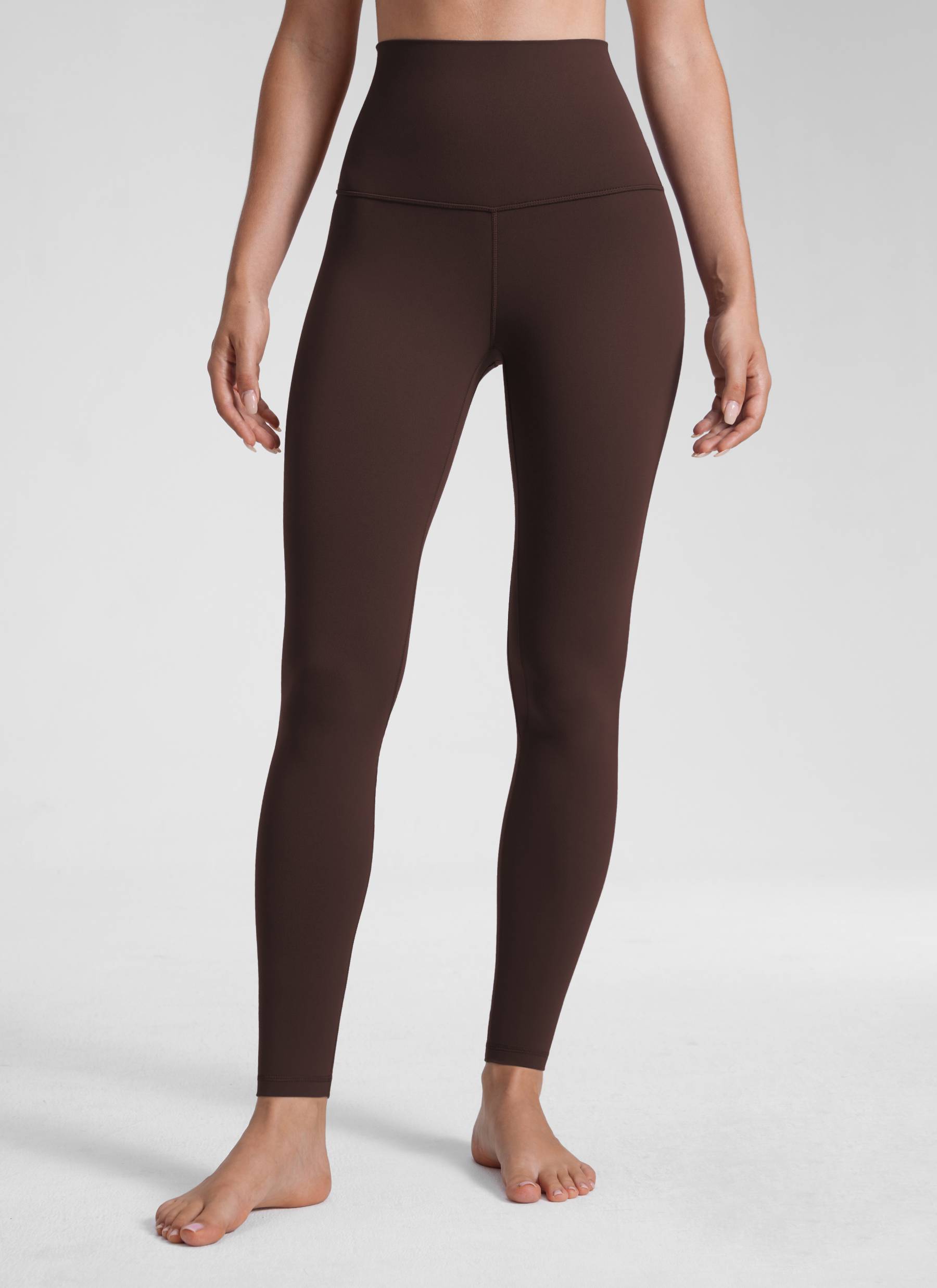 CRZ YOGA Damen Butterluxe Yoga Leggings Super High Waist - 71cm Heißes Fudge-Brown