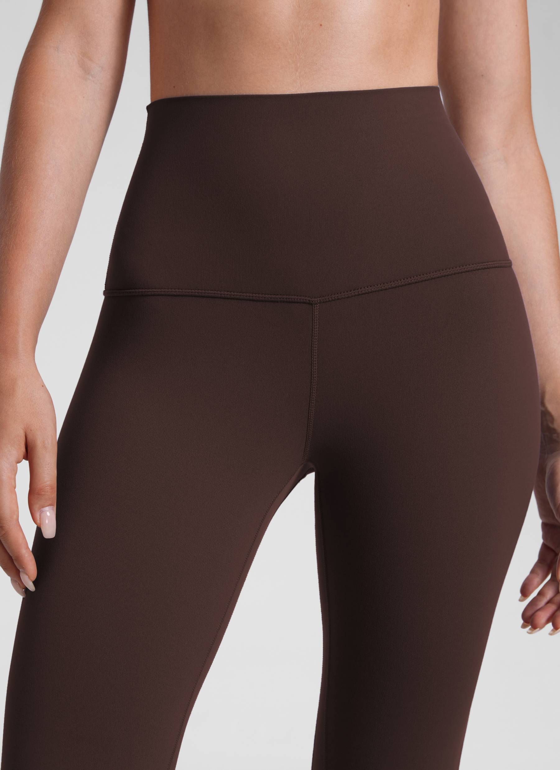 CRZ YOGA Damen Butterluxe Yoga Leggings Super High Waist - 71cm Heißes Fudge-Brown