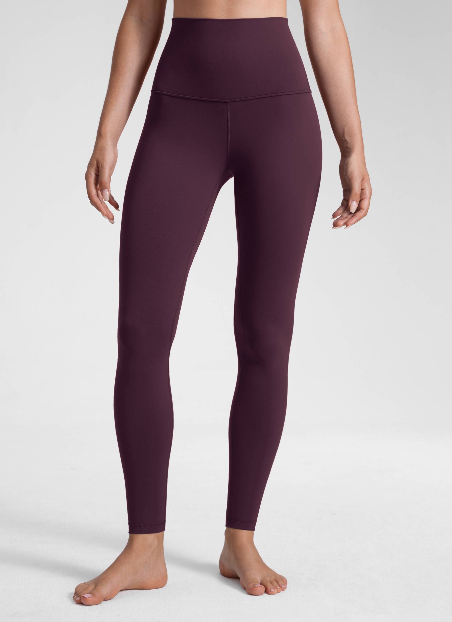 CRZ YOGA Damen Butterluxe Yoga Leggings Super High Waist - 71cm Dunkellila