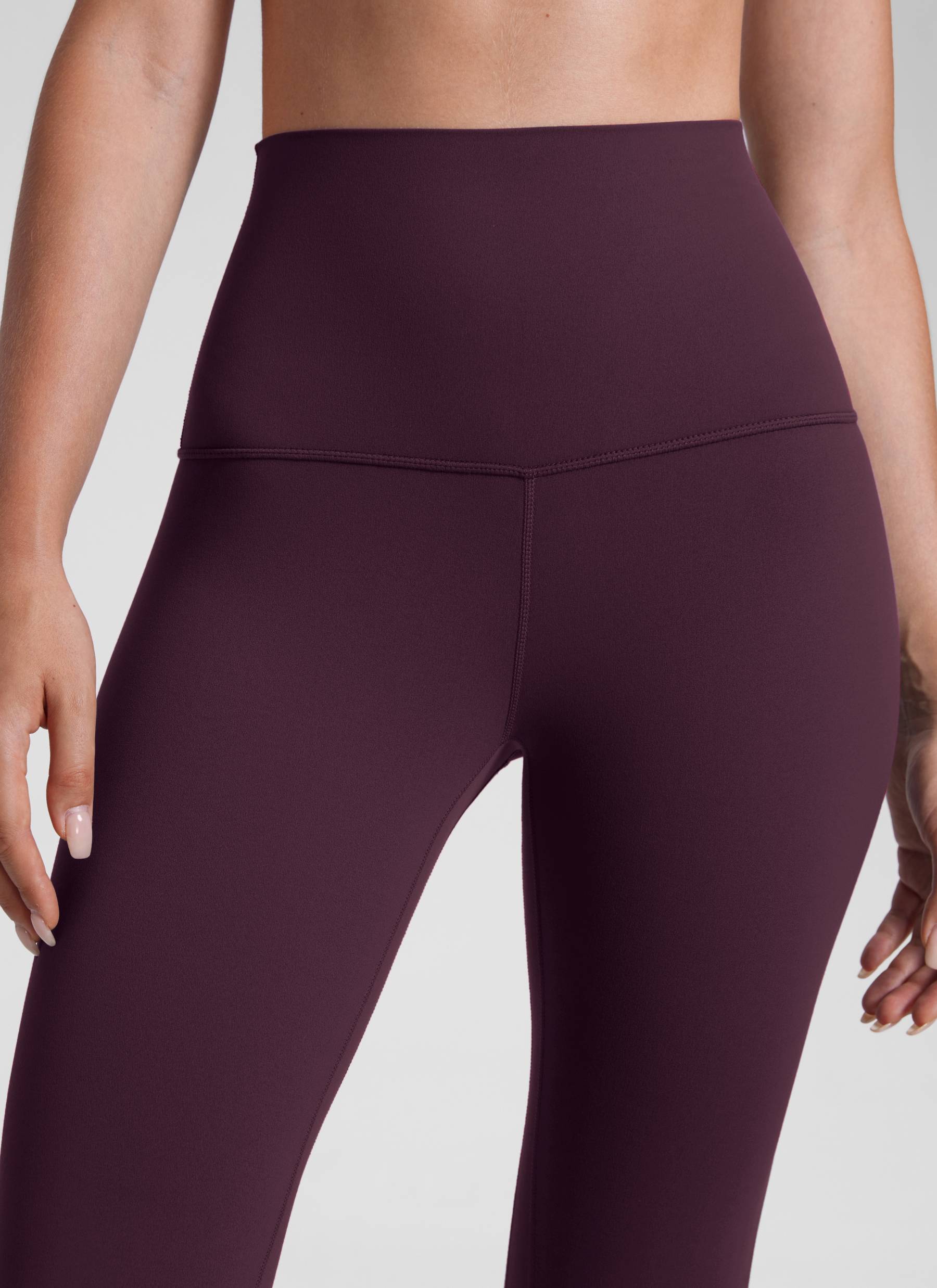 CRZ YOGA Damen Butterluxe Yoga Leggings Super High Waist - 71cm Dunkellila