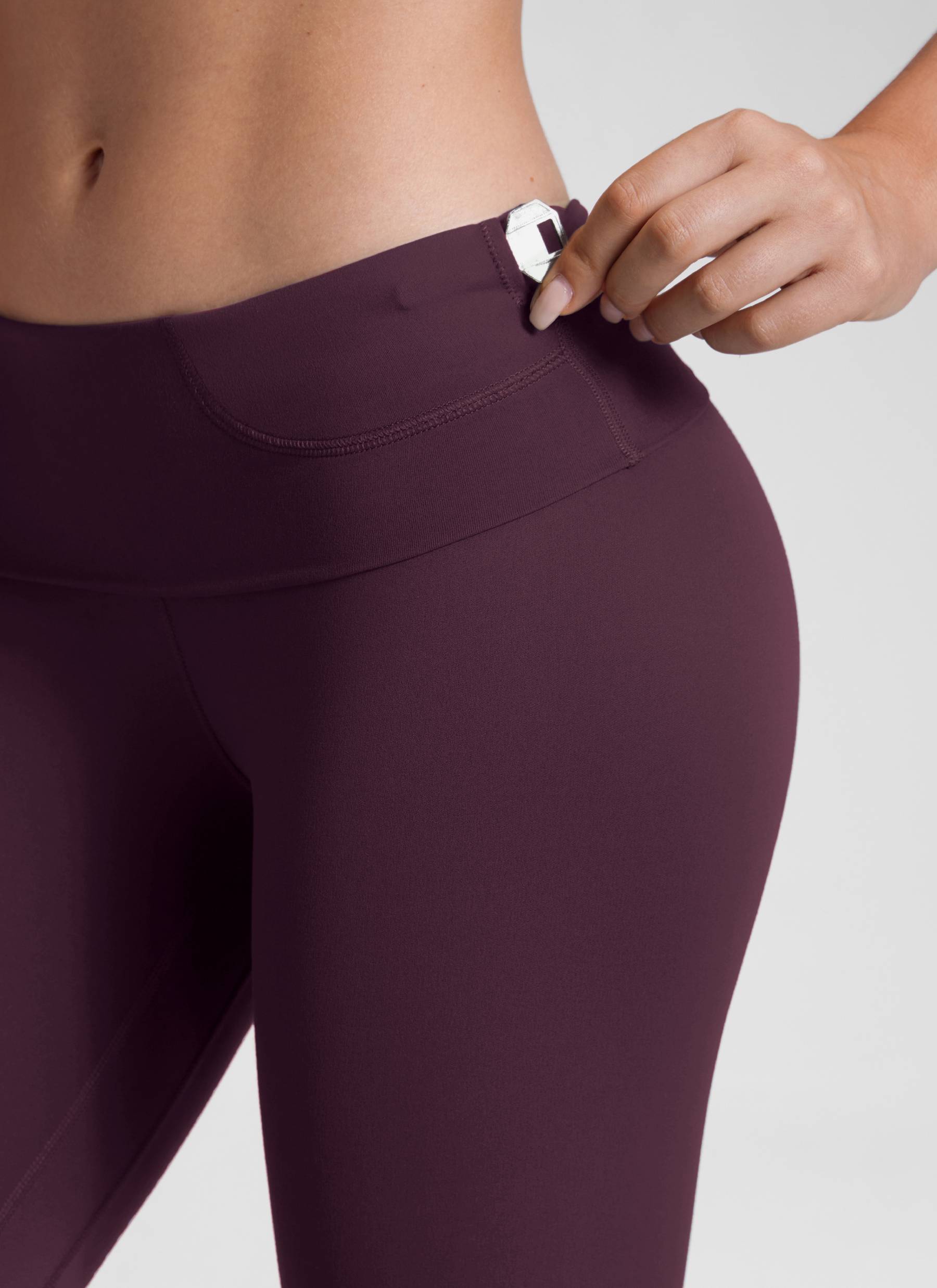 CRZ YOGA Damen Butterluxe Yoga Leggings Super High Waist - 71cm Dunkellila