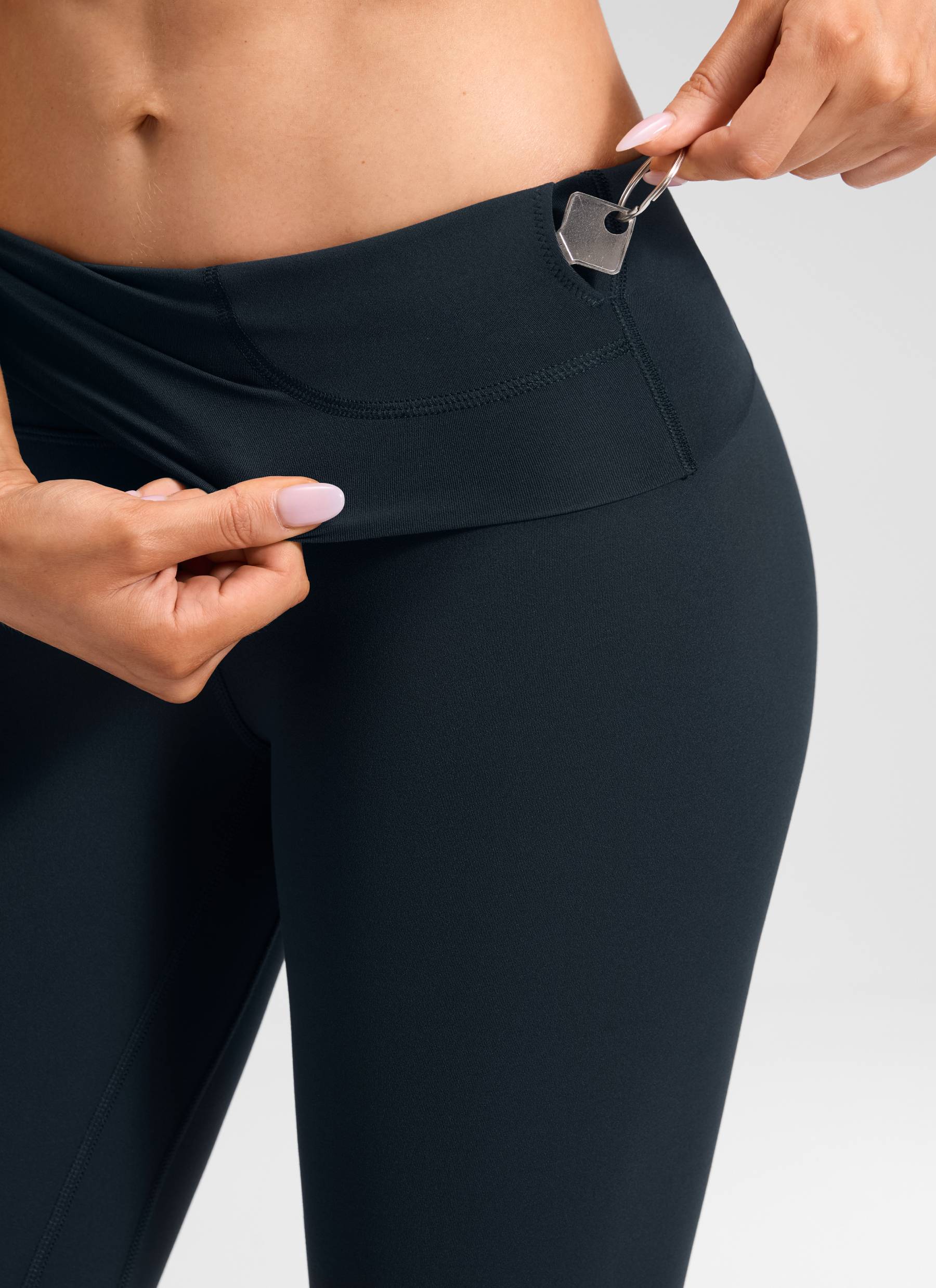 CRZ YOGA Damen Butterluxe Yoga Leggings Super High Waist - 71cm Echte Marine