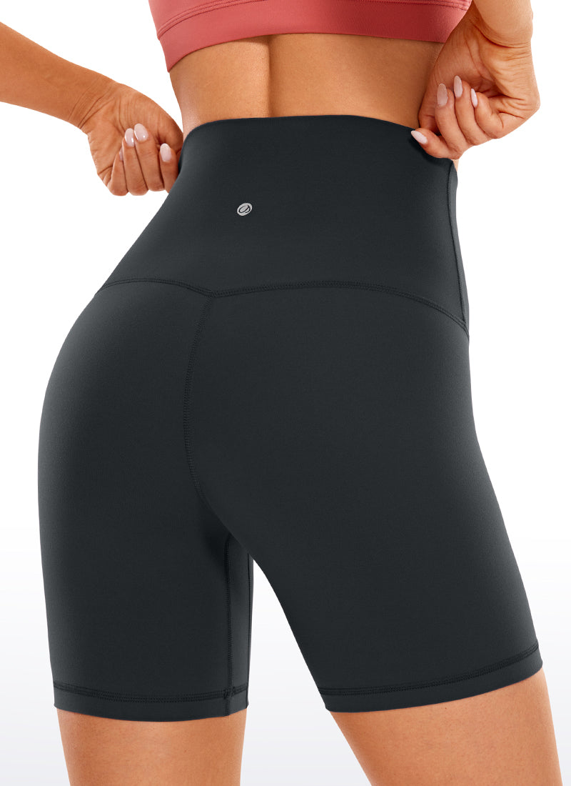 CRZ YOGA Damen Butterluxe Super High Waisted Radlerhose - 15cm Melanit