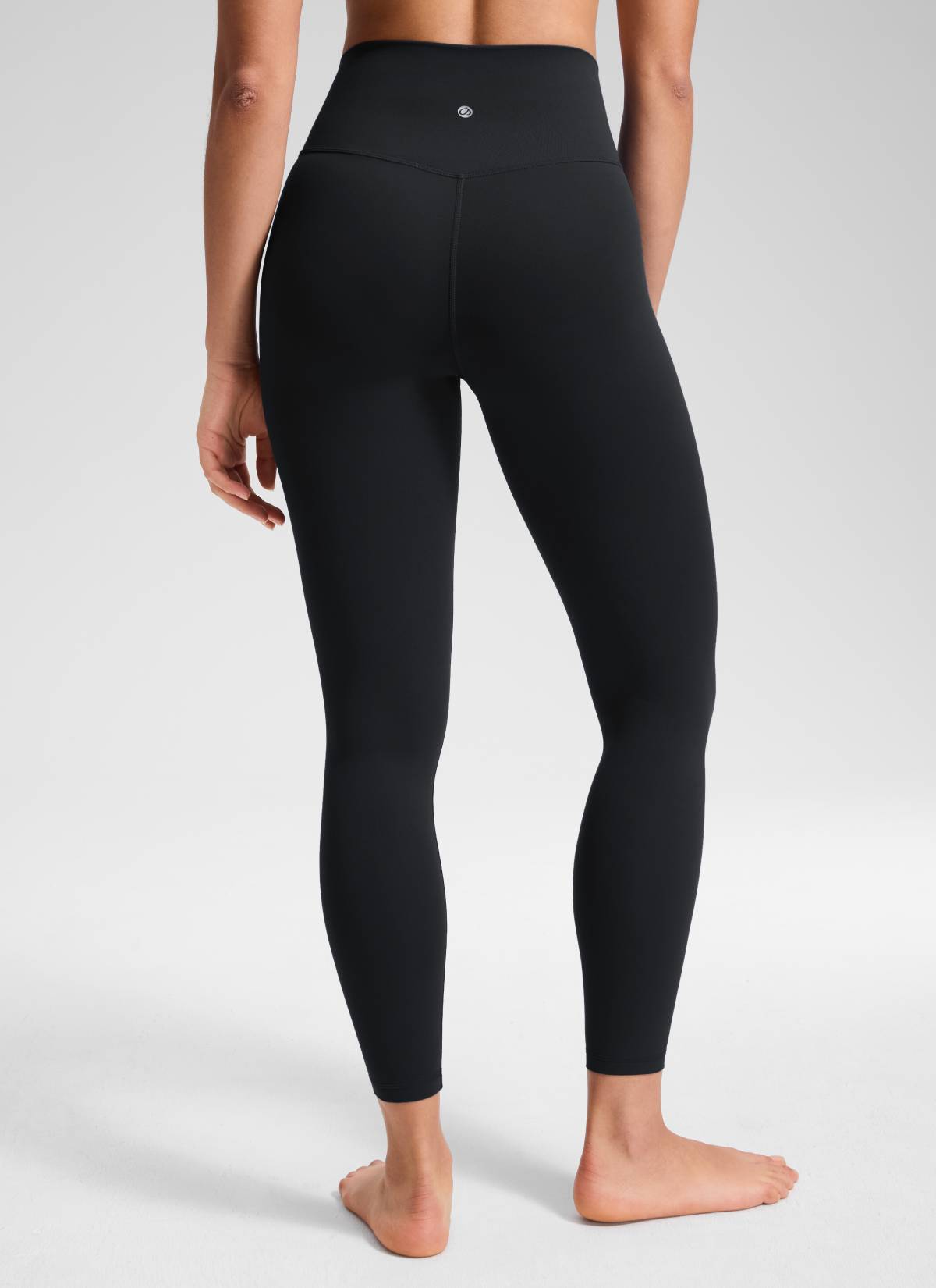 CRZ YOGA Damen Butterluxe V Cross High Waisted Leggings - 64 cm Schwarz
