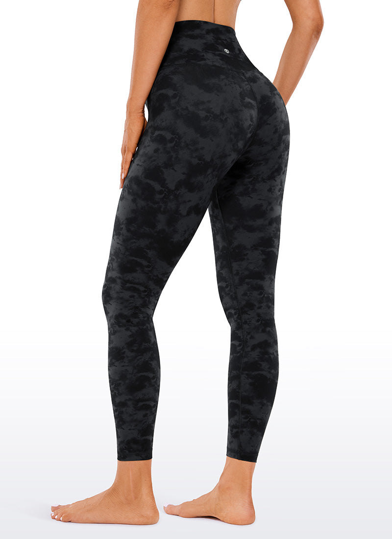 CRZ YOGA Damen Butterluxe V Cross High Waisted Leggings - 64 cm Der Rauchtintennebel