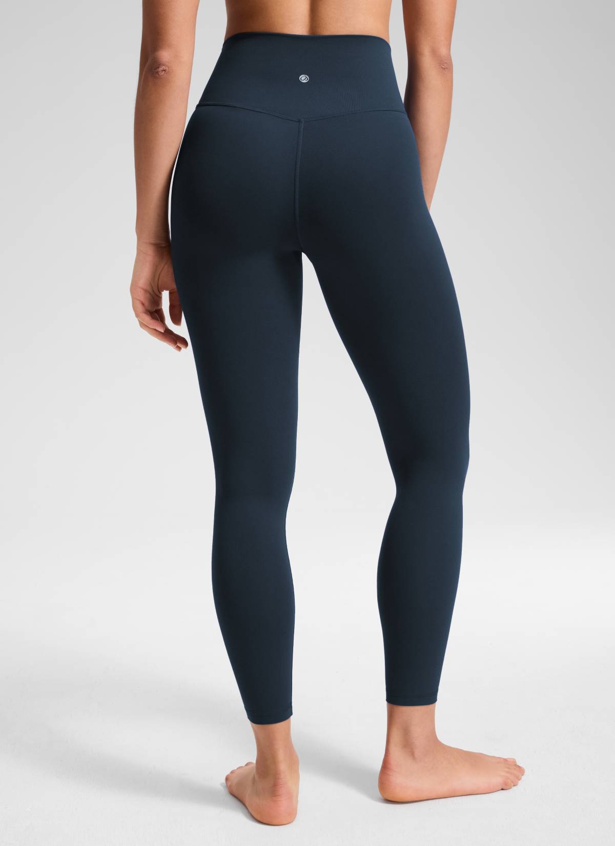 CRZ YOGA Damen Butterluxe V Cross High Waisted Leggings - 64 cm Echte Marine