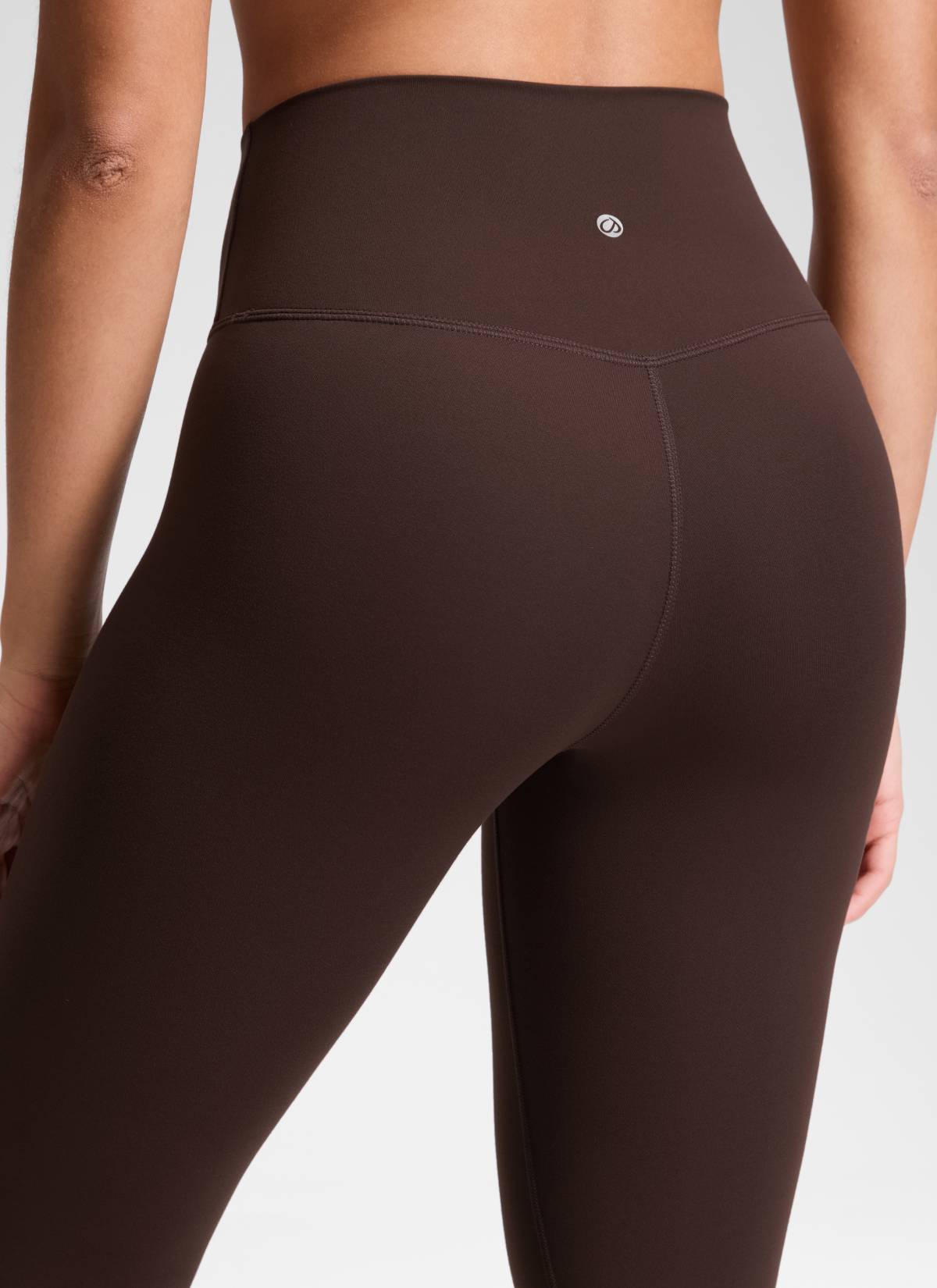 CRZ YOGA Damen Butterluxe V Cross High Waisted Leggings - 64 cm Heißes Fudge-Brown