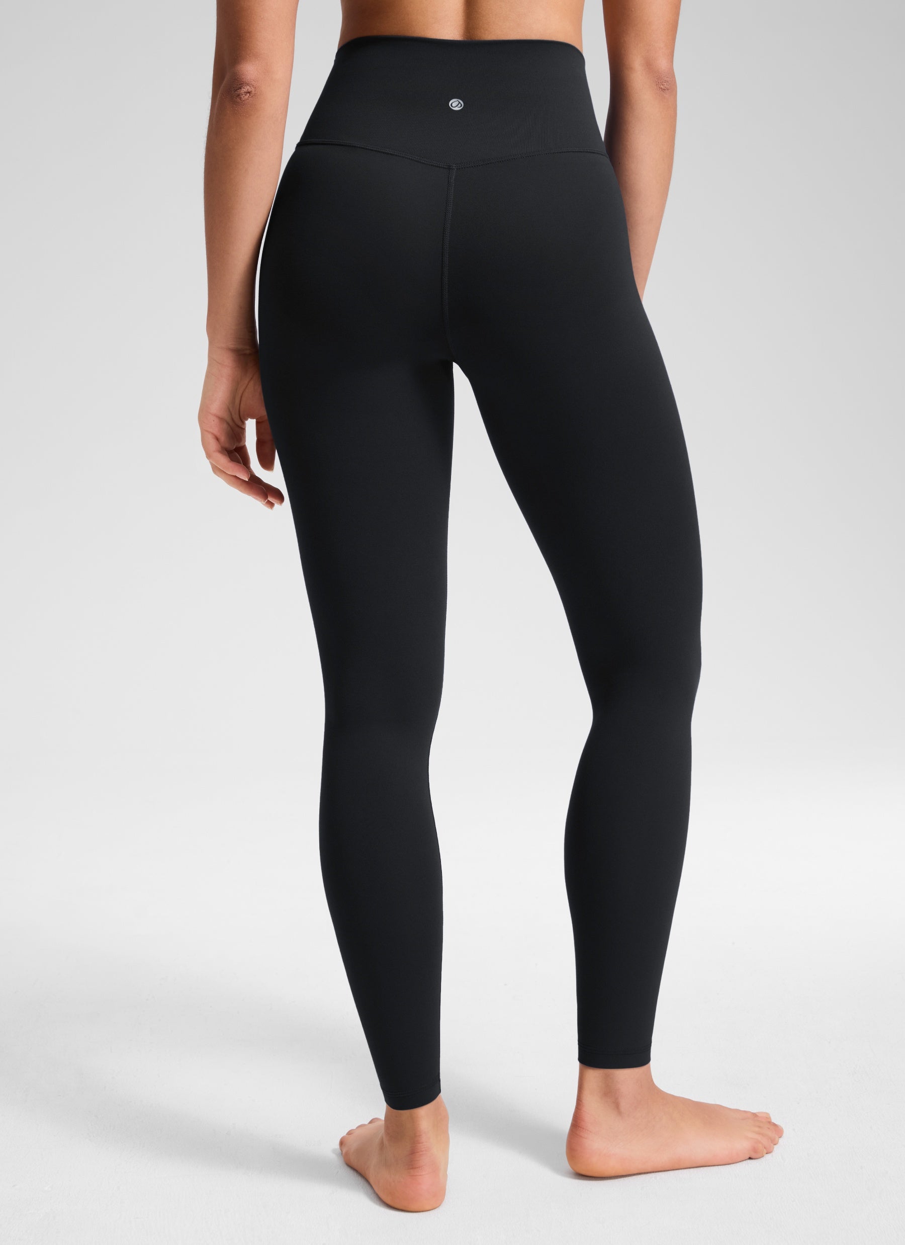 CRZ YOGA Damen Butterluxe V Cross High Waisted Leggings - 71 cm Schwarz
