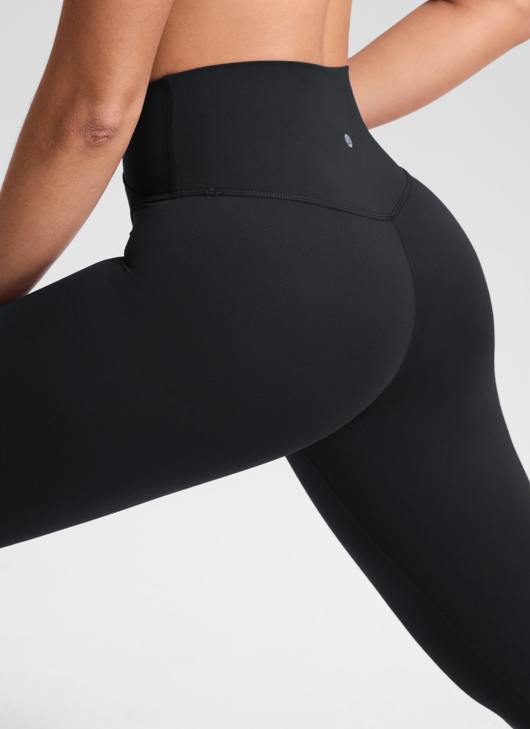 CRZ YOGA Damen Butterluxe V Cross High Waisted Leggings - 71 cm Schwarz
